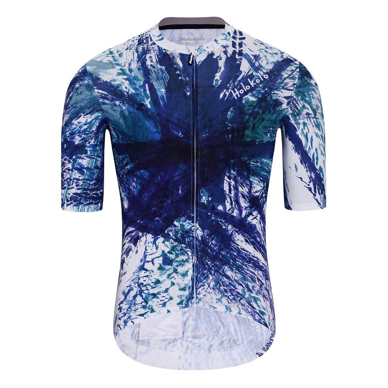 
                HOLOKOLO Cyklistický dres s krátkým rukávem - TRACES ELITE - modrá/bílá M
            