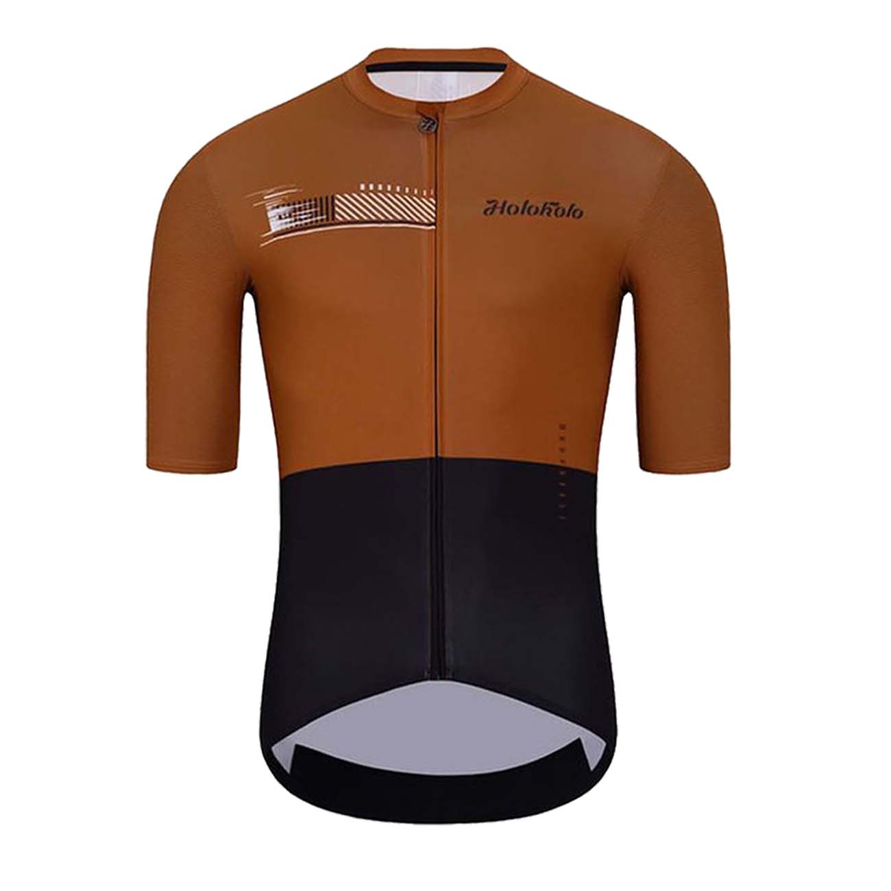 
                HOLOKOLO Cyklistický dres s krátkým rukávem - VIBES - černá/hnědá M
            