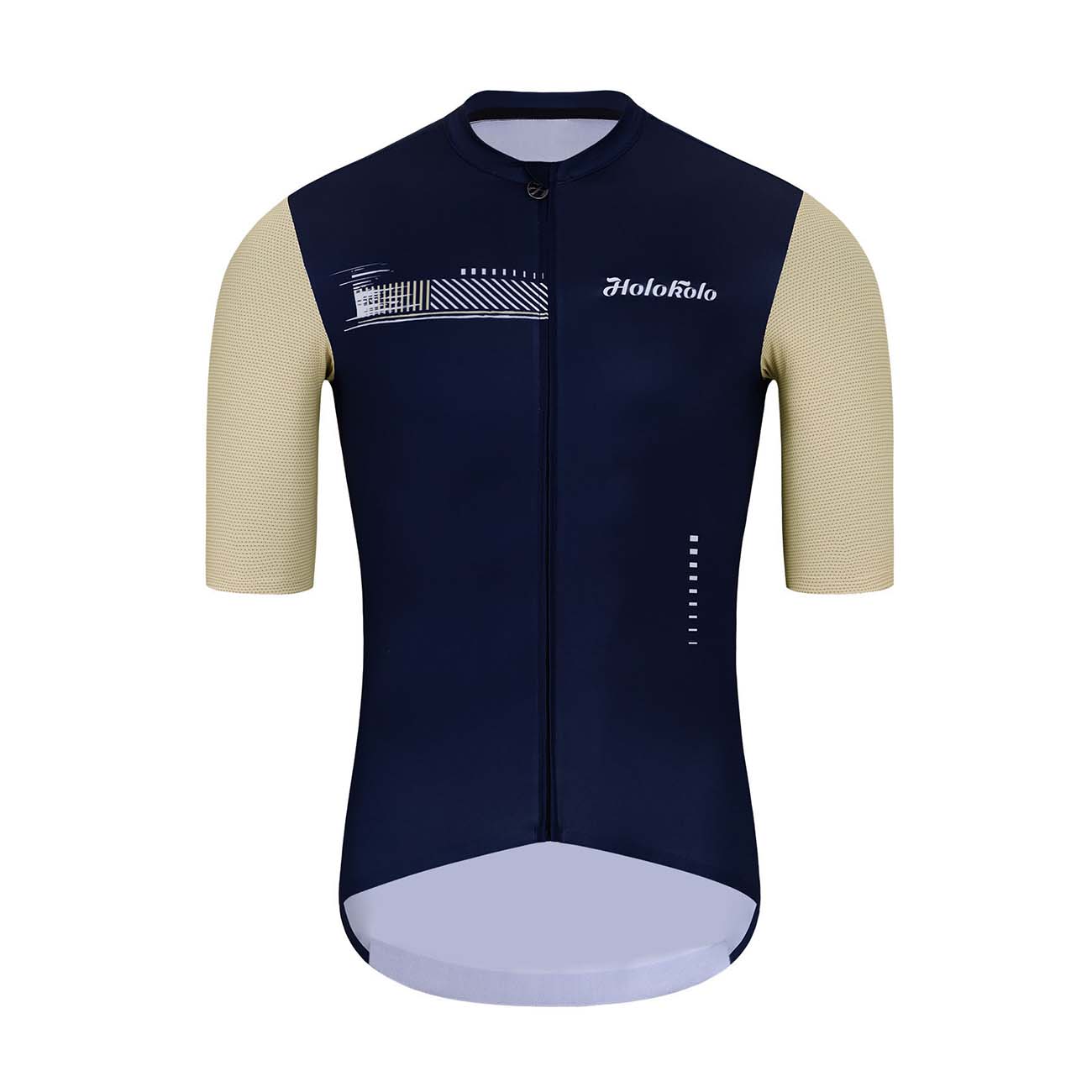 
                HOLOKOLO Cyklistický dres s krátkým rukávem - VIBES - modrá/ivory L
            
