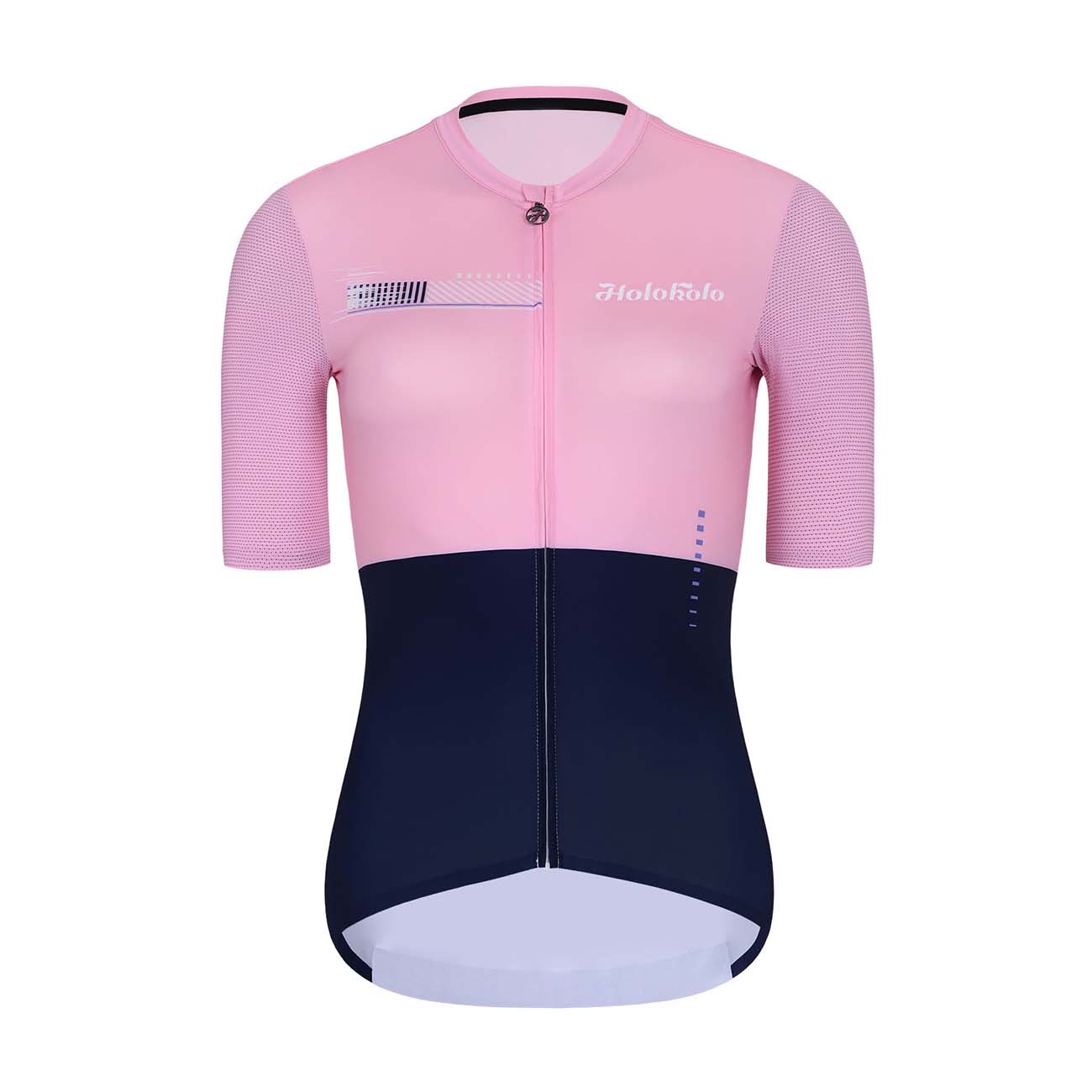 
                HOLOKOLO Cyklistický dres s krátkým rukávem - VIBES LADY - růžová/modrá XL
            