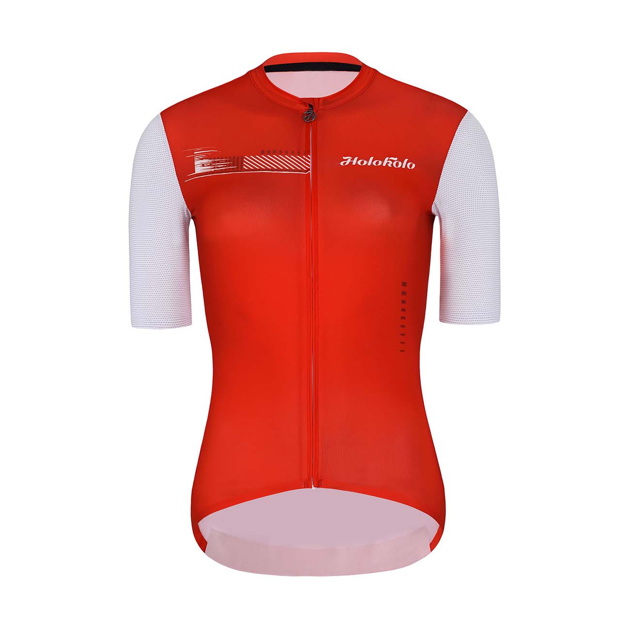 
                HOLOKOLO Cyklistický dres s krátkým rukávem - VIBES LADY - bílá/červená
            