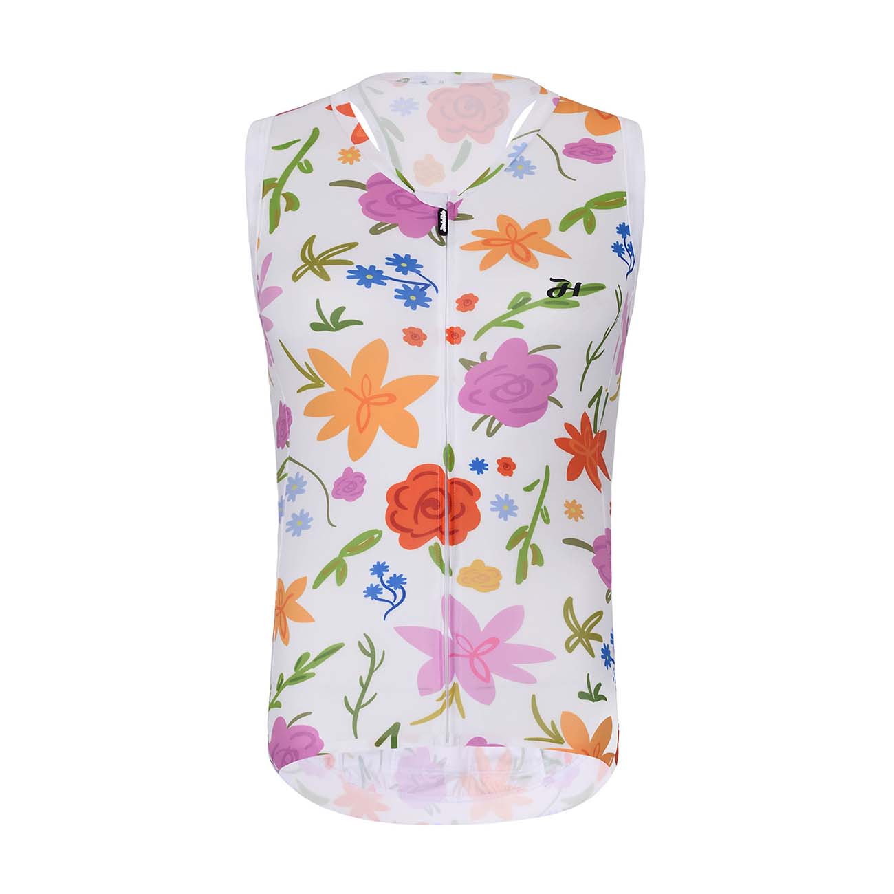 
                HOLOKOLO Cyklistický dres bez rukávů - FLORAL ELITE LADY - vícebarevná/bílá XL
            