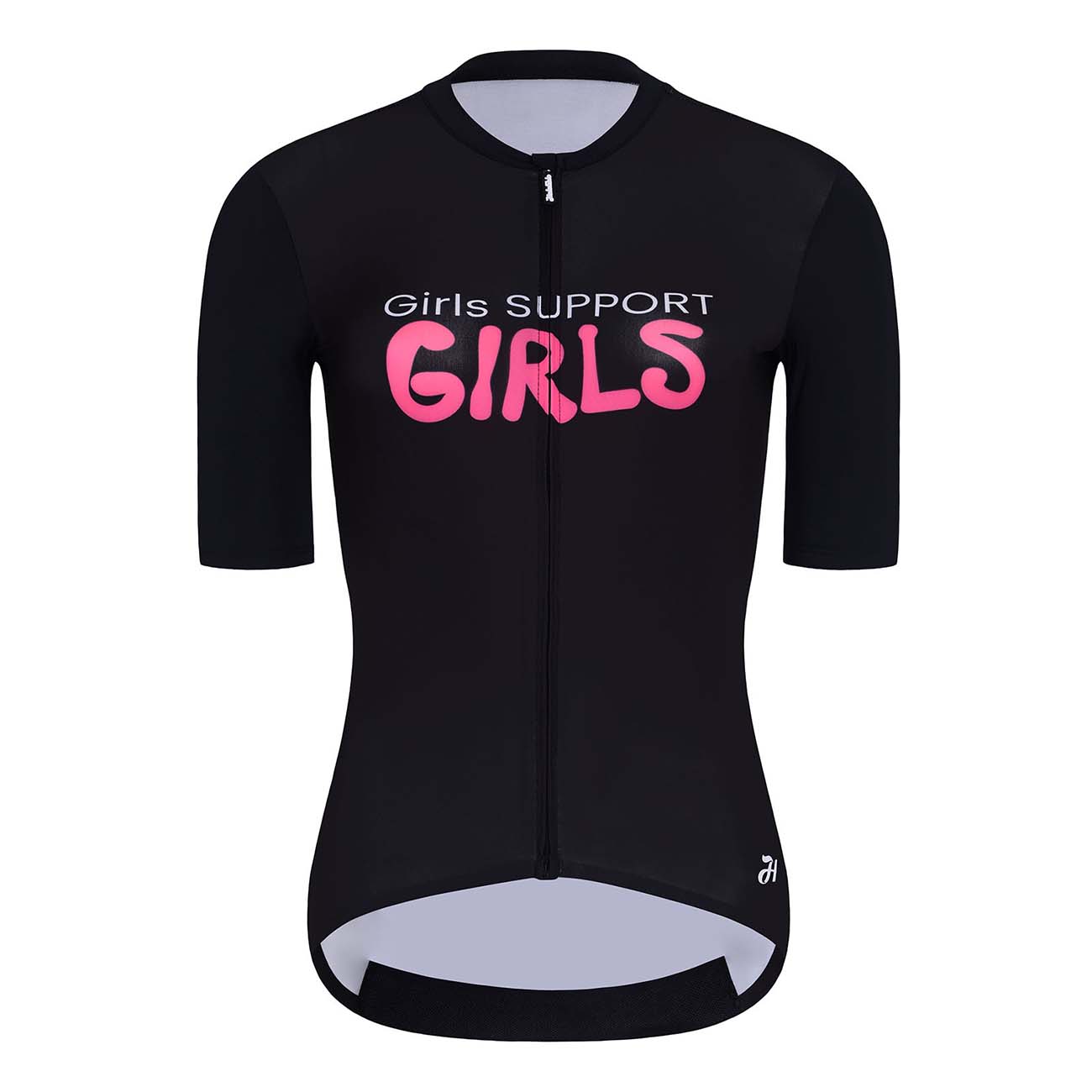 Levně HOLOKOLO Cyklistický dres s krátkým rukávem - SUPPORT ELITE LADY - růžová/černá/bílá M