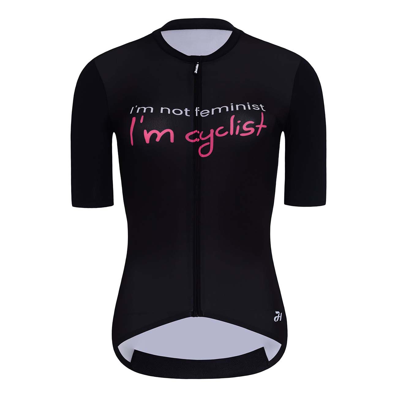 
                HOLOKOLO Cyklistický dres s krátkým rukávem - CYCLIST ELITE LADY - černá/bílá/růžová XL
            
