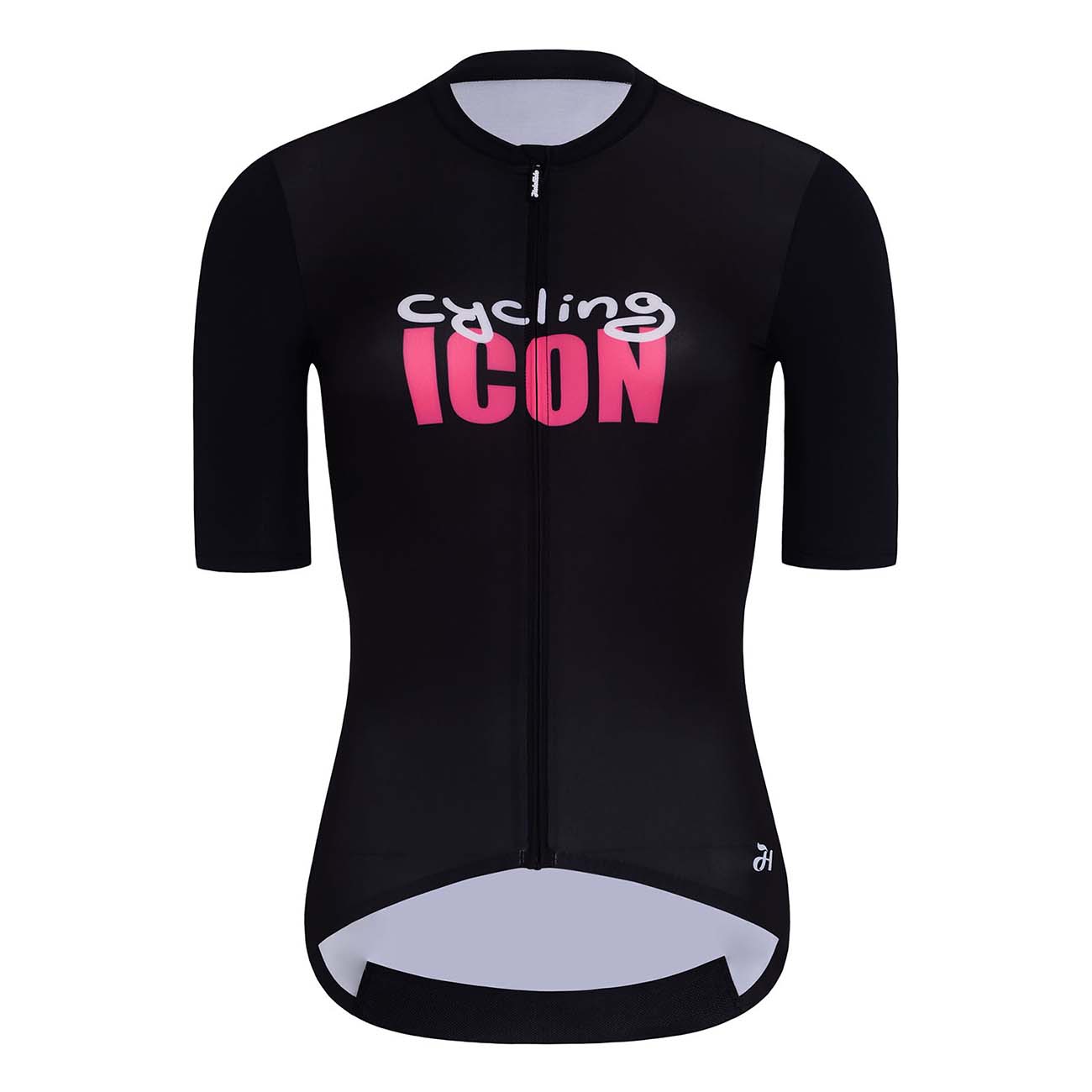 
                HOLOKOLO Cyklistický dres s krátkým rukávem - ICON ELITE LADY - bílá/černá/růžová 2XL
            