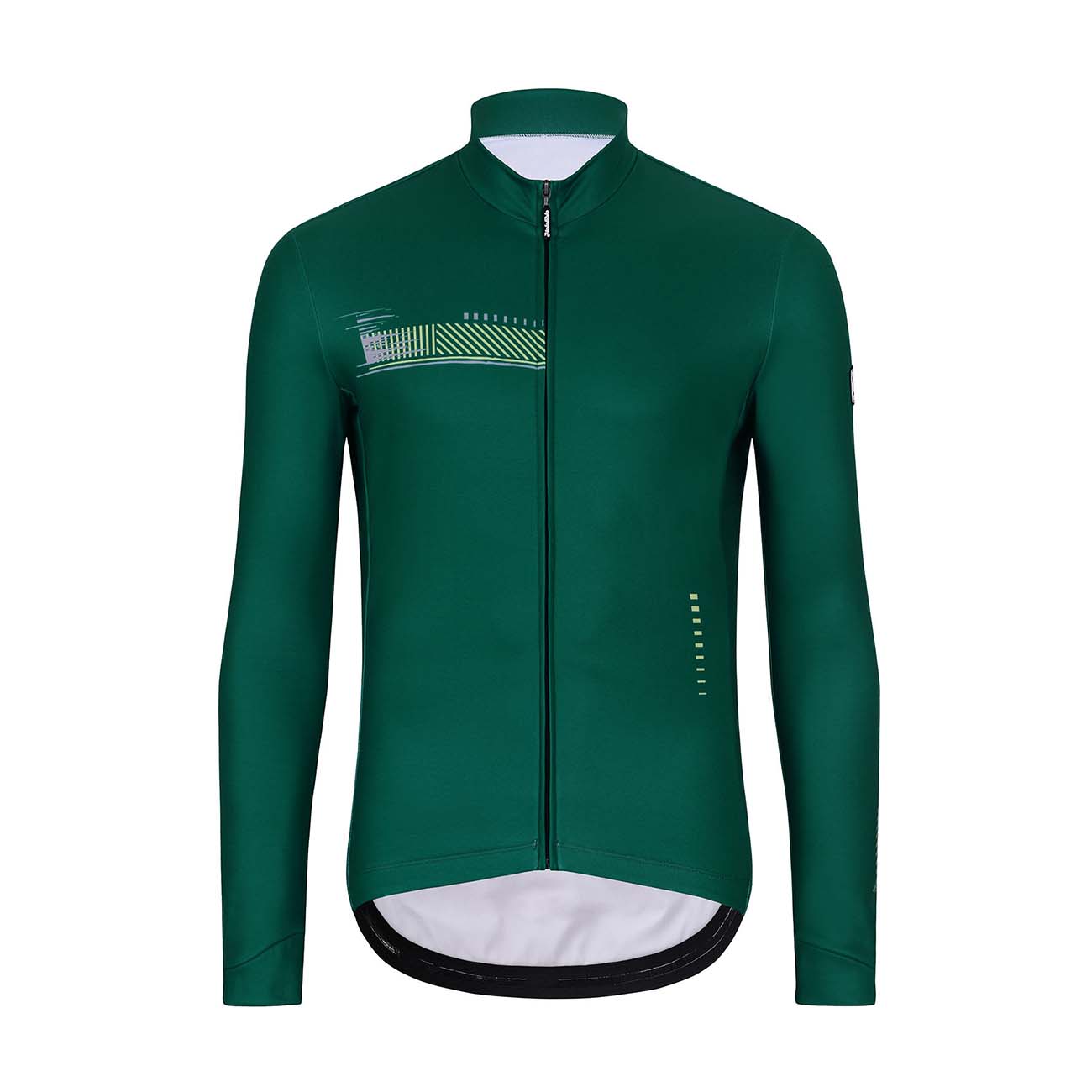 
                HOLOKOLO Cyklistický dres s dlouhým rukávem zimní - VIBES WINTER - zelená XS
            
