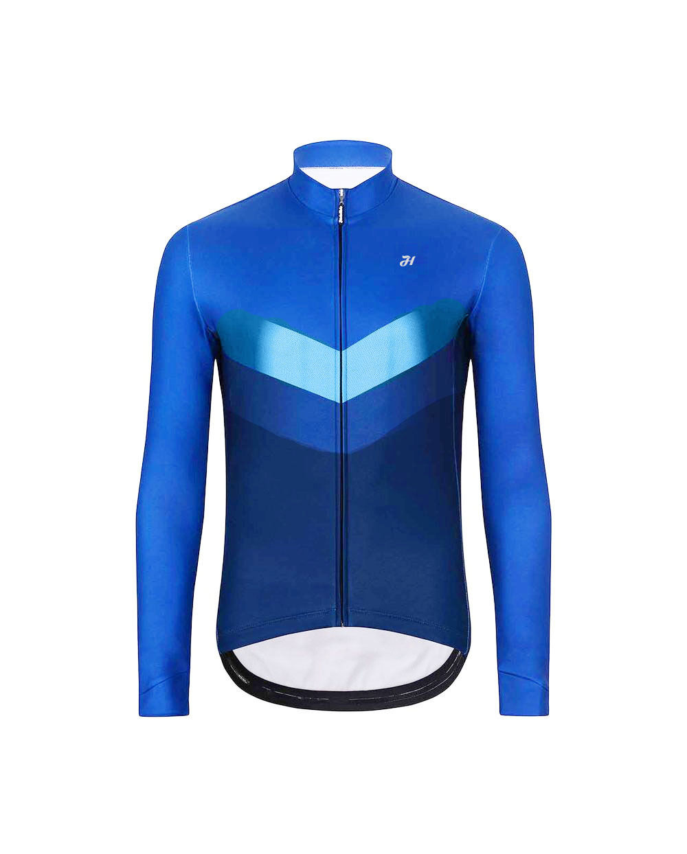 
                HOLOKOLO Cyklistický dres s dlouhým rukávem zimní - ARROW WINTER - modrá 5XL
            