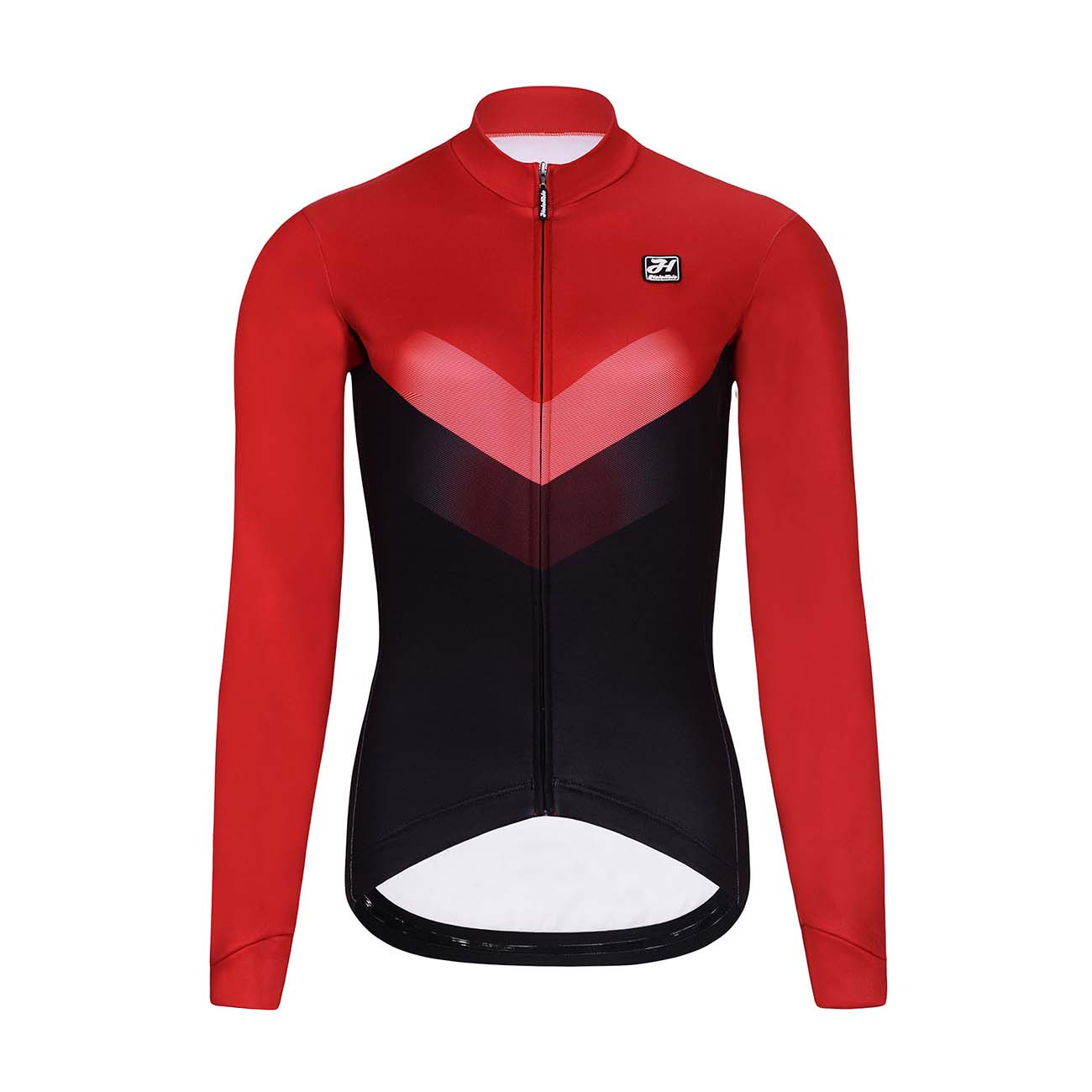 
                HOLOKOLO Cyklistický dres s dlouhým rukávem zimní - ARROW LADY WINTER - červená/černá L
            