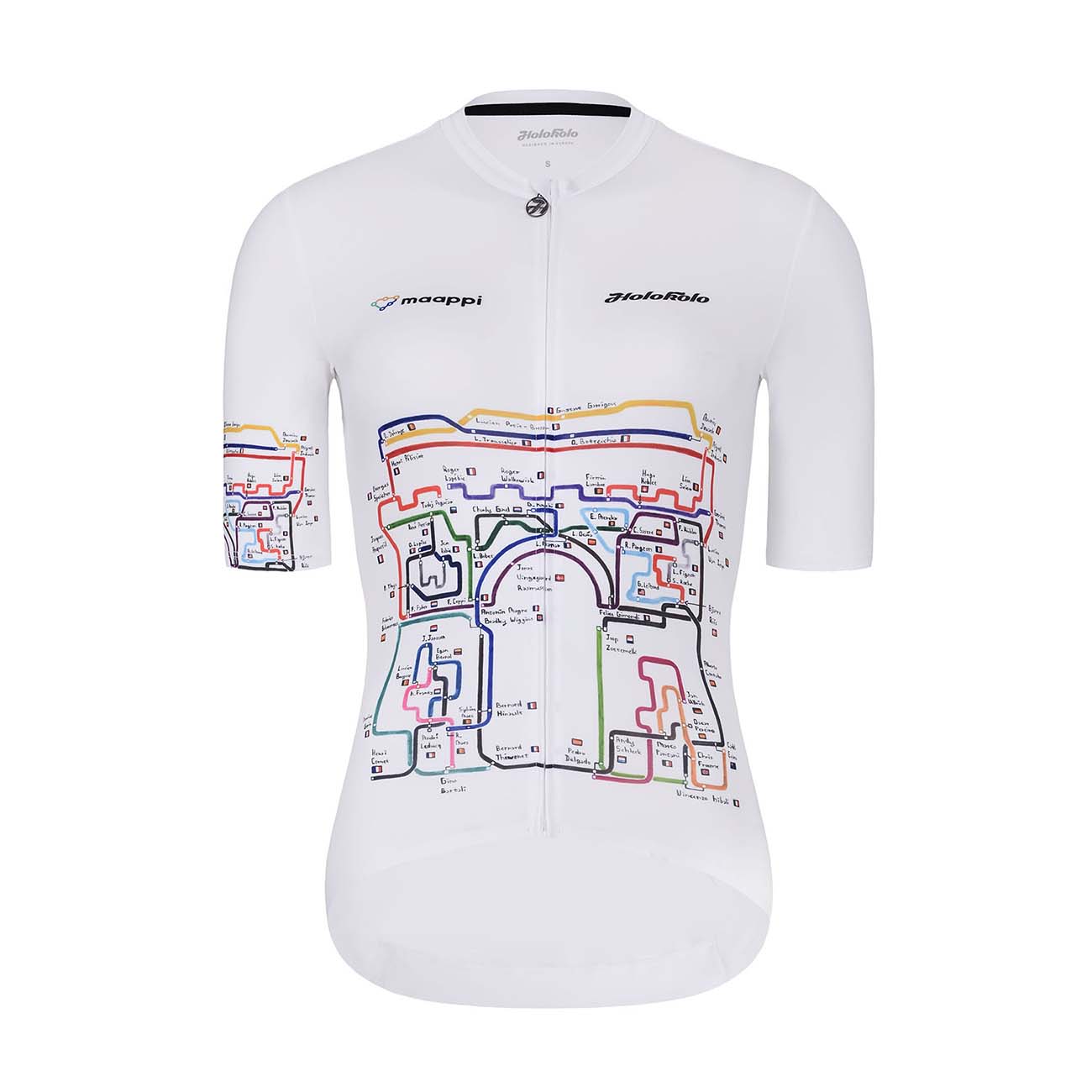 
                HOLOKOLO Cyklistický dres s krátkým rukávem - MAAPPI II. ELITE L - vícebarevná/bílá XS
            