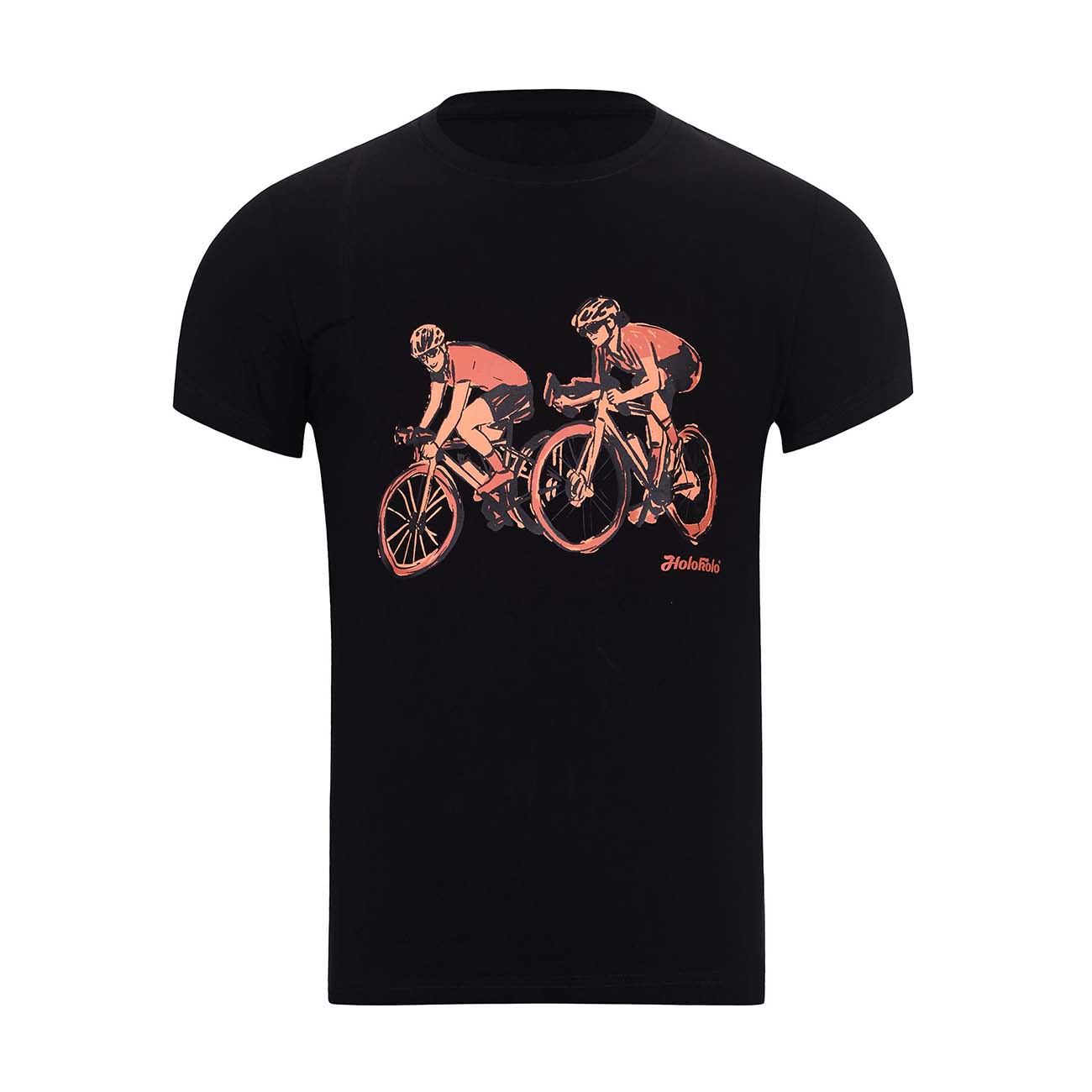 Levně NU. BY HOLOKOLO Cyklistické triko s krátkým rukávem - JUST US - černá XS