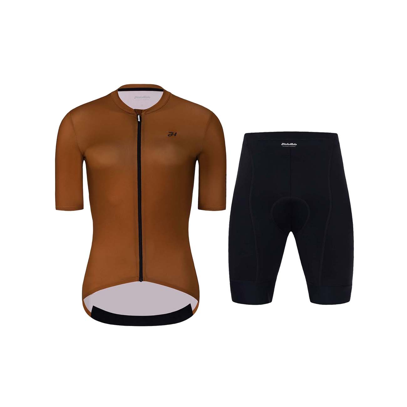 
                HOLOKOLO Cyklistický krátký dres a krátké kalhoty - VICTORIOUS LADY - černá/hnědá
            