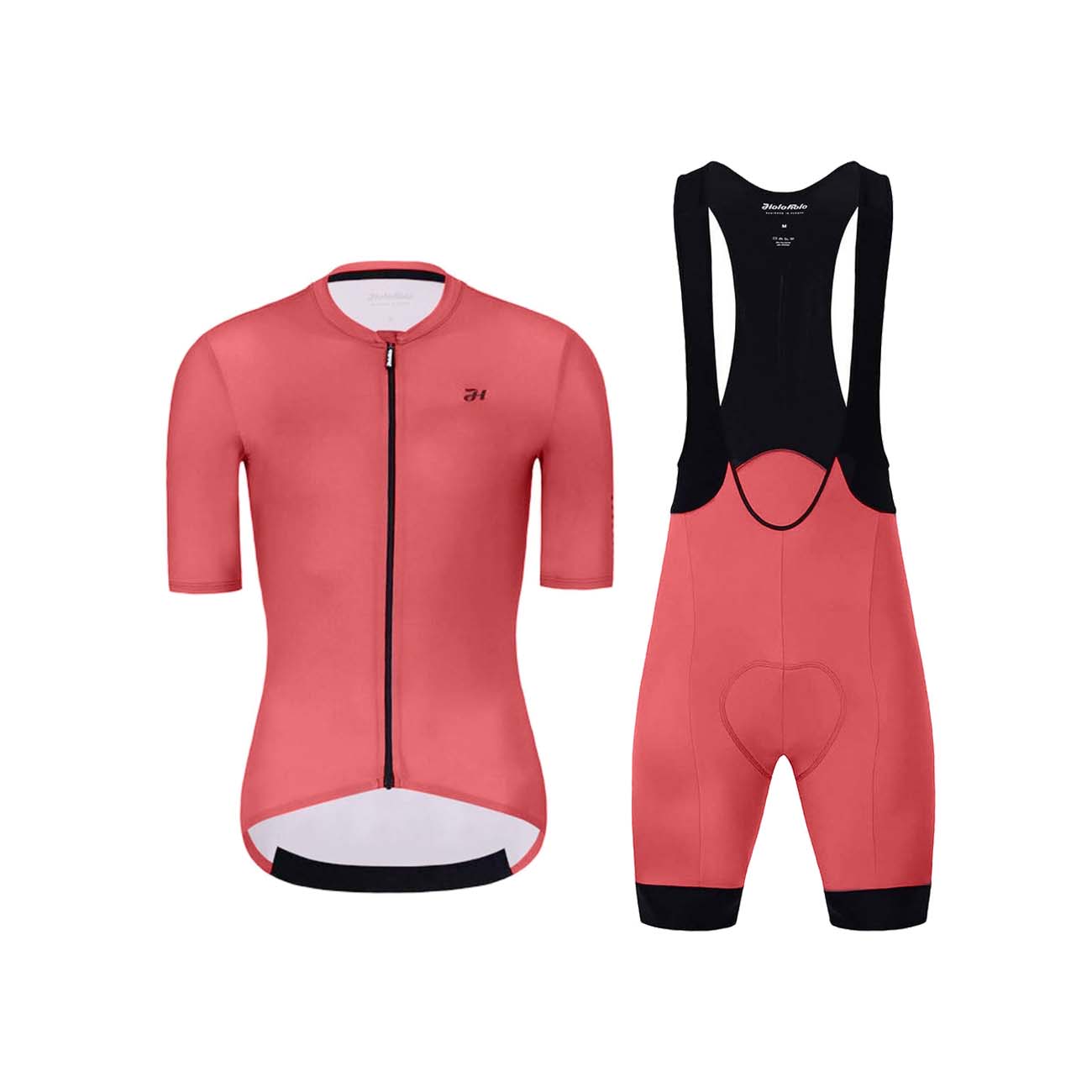 Levně HOLOKOLO Cyklistický krátký dres a krátké kalhoty - VICTORIOUS LADY - červená