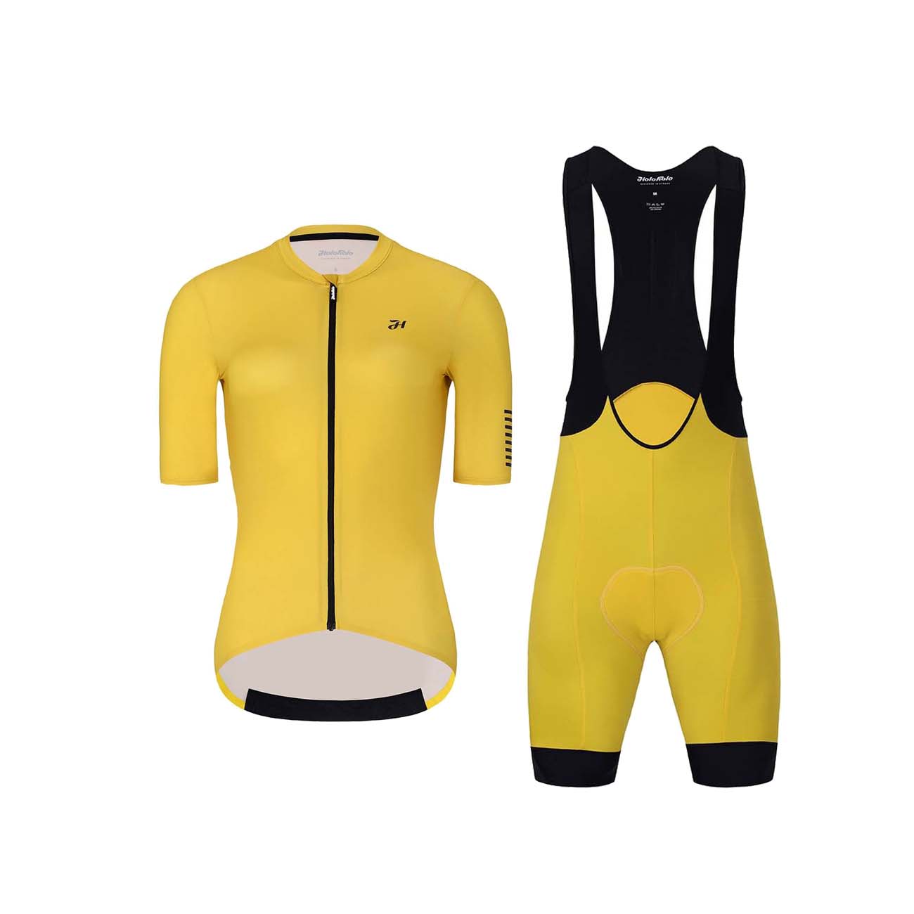 
                HOLOKOLO Cyklistický krátký dres a krátké kalhoty - VICTORIOUS LADY - žlutá
            