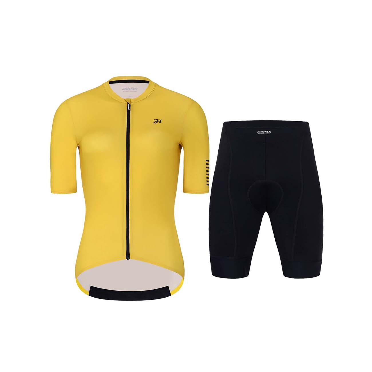 
                HOLOKOLO Cyklistický krátký dres a krátké kalhoty - VICTORIOUS LADY - žlutá/černá
            