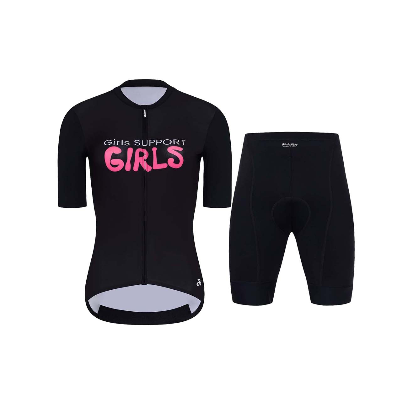 
                HOLOKOLO Cyklistický krátký dres a krátké kalhoty - SUPPORT ELITE LADY - černá
            