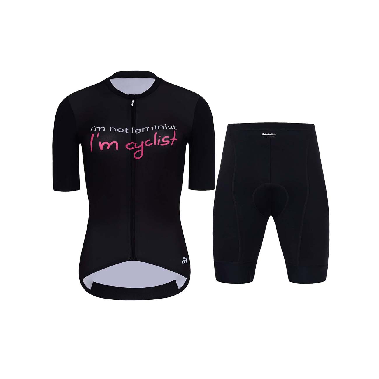 
                HOLOKOLO Cyklistický krátký dres a krátké kalhoty - CYCLIST ELITE LADY - černá
            