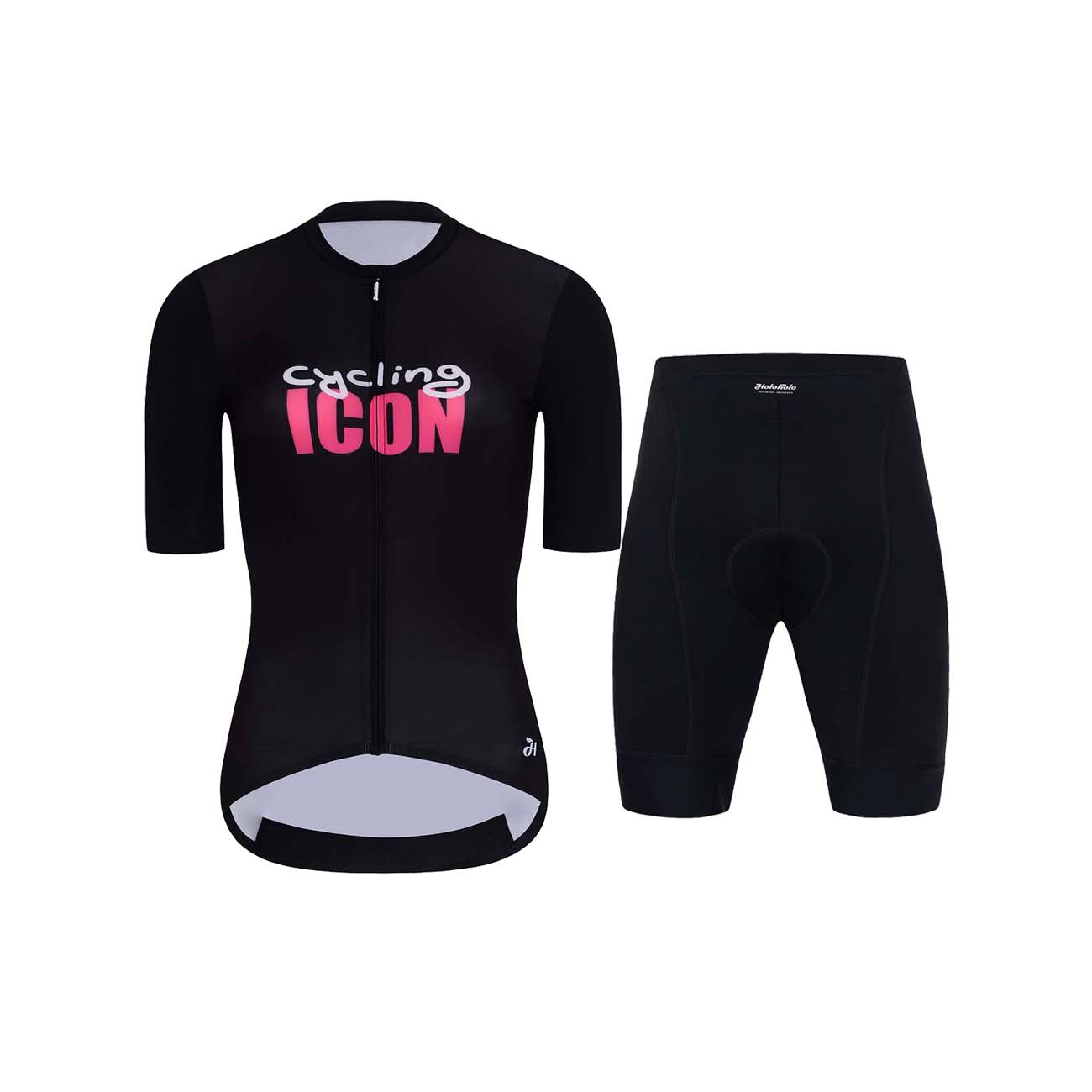
                HOLOKOLO Cyklistický krátký dres a krátké kalhoty - ICON ELITE LADY - černá
            
