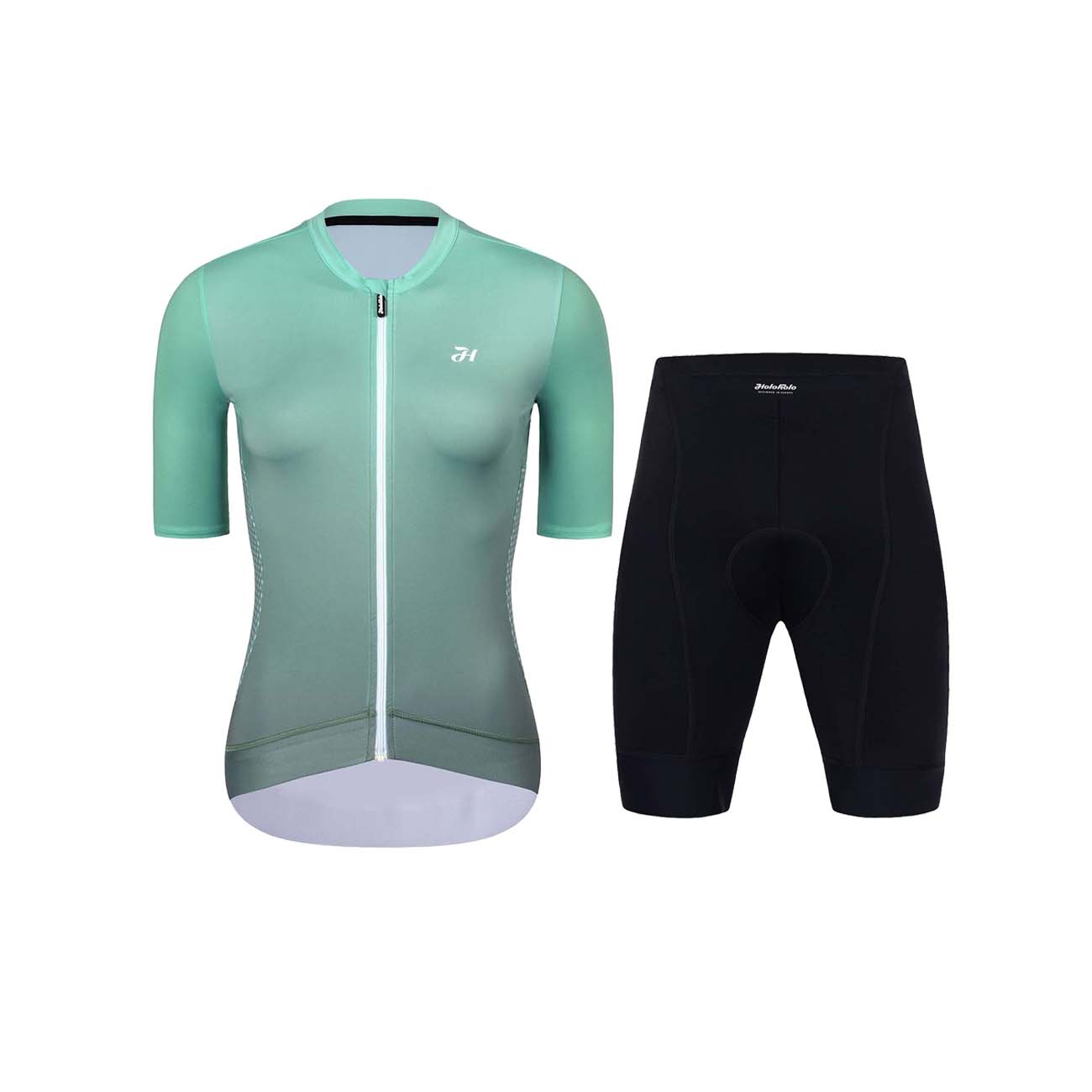 
                HOLOKOLO Cyklistický krátký dres a krátké kalhoty - INFINITY LADY - černá/světle modrá
            
