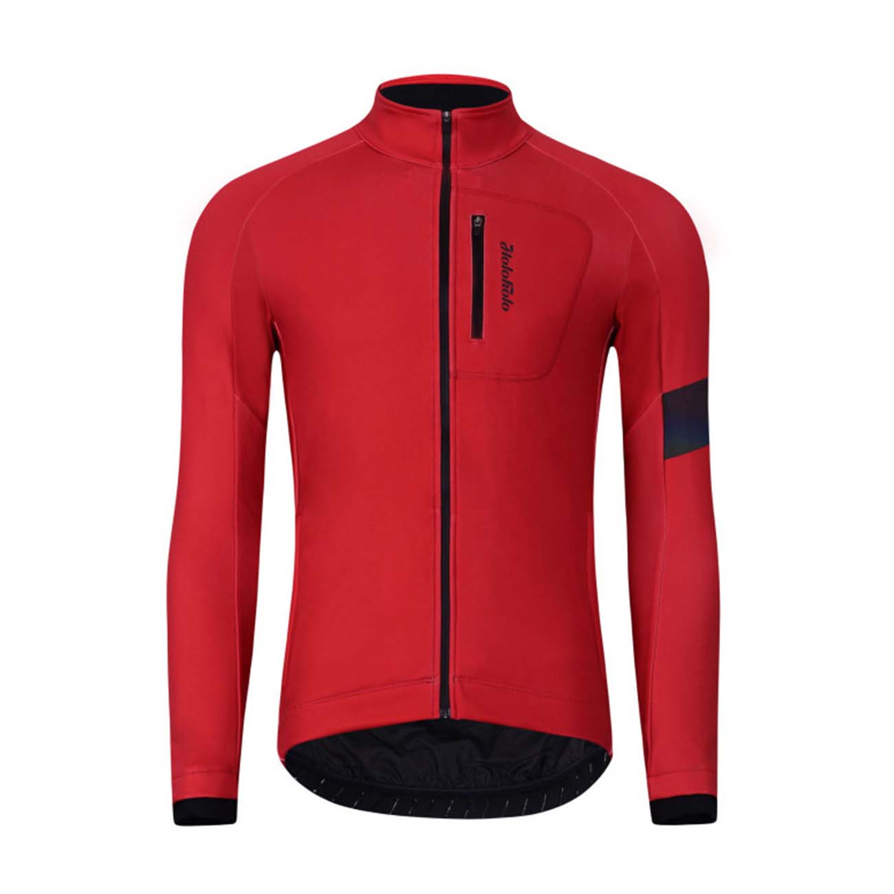 Levně HOLOKOLO Cyklistická zateplená bunda - 2in1 WINTER - červená XL