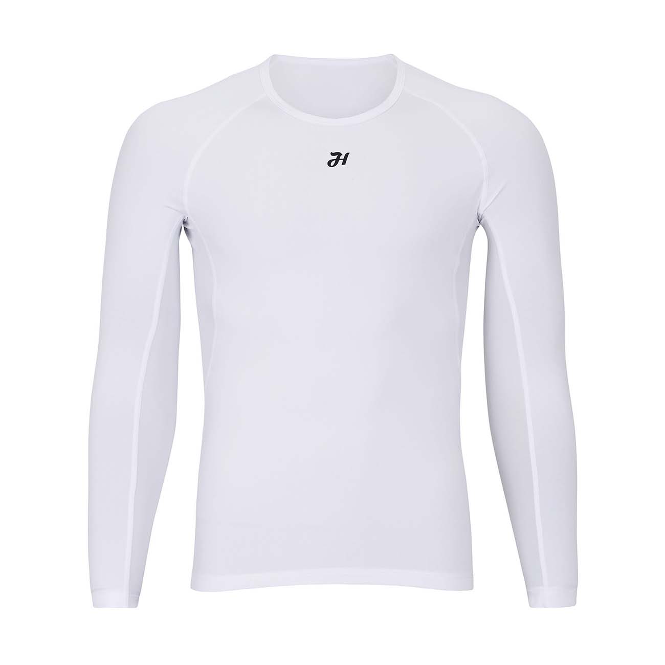 HOLOKOLO Cyklistické triko s dlouhým rukávem - WINTER BASE LAYER - bílá XL