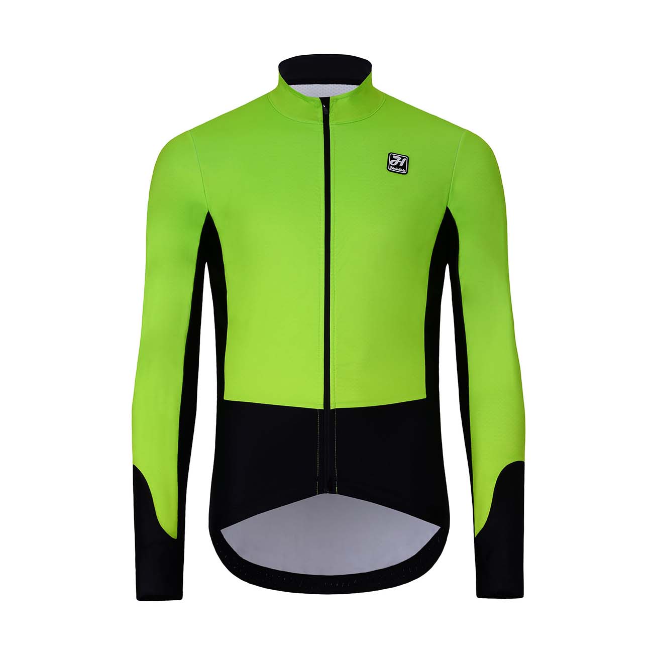 
                HOLOKOLO Cyklistická zateplená bunda - CLASSIC - černá/zelená/žlutá 3XL
            