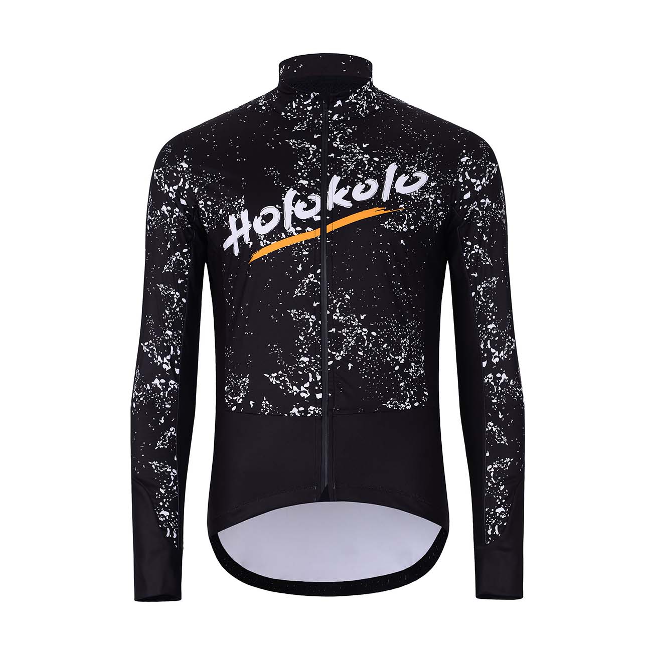 
                HOLOKOLO Cyklistická zateplená bunda - GRAFFITI - černá 4XL
            