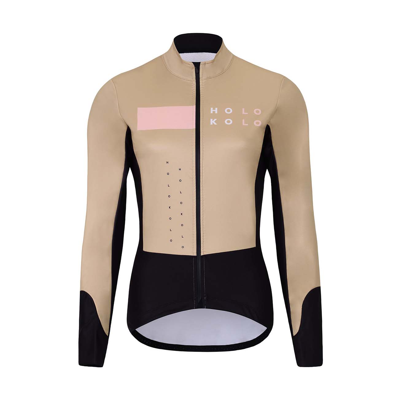 
                HOLOKOLO Cyklistická zateplená bunda - ELEMENT LADY - béžová/hnědá 2XL
            