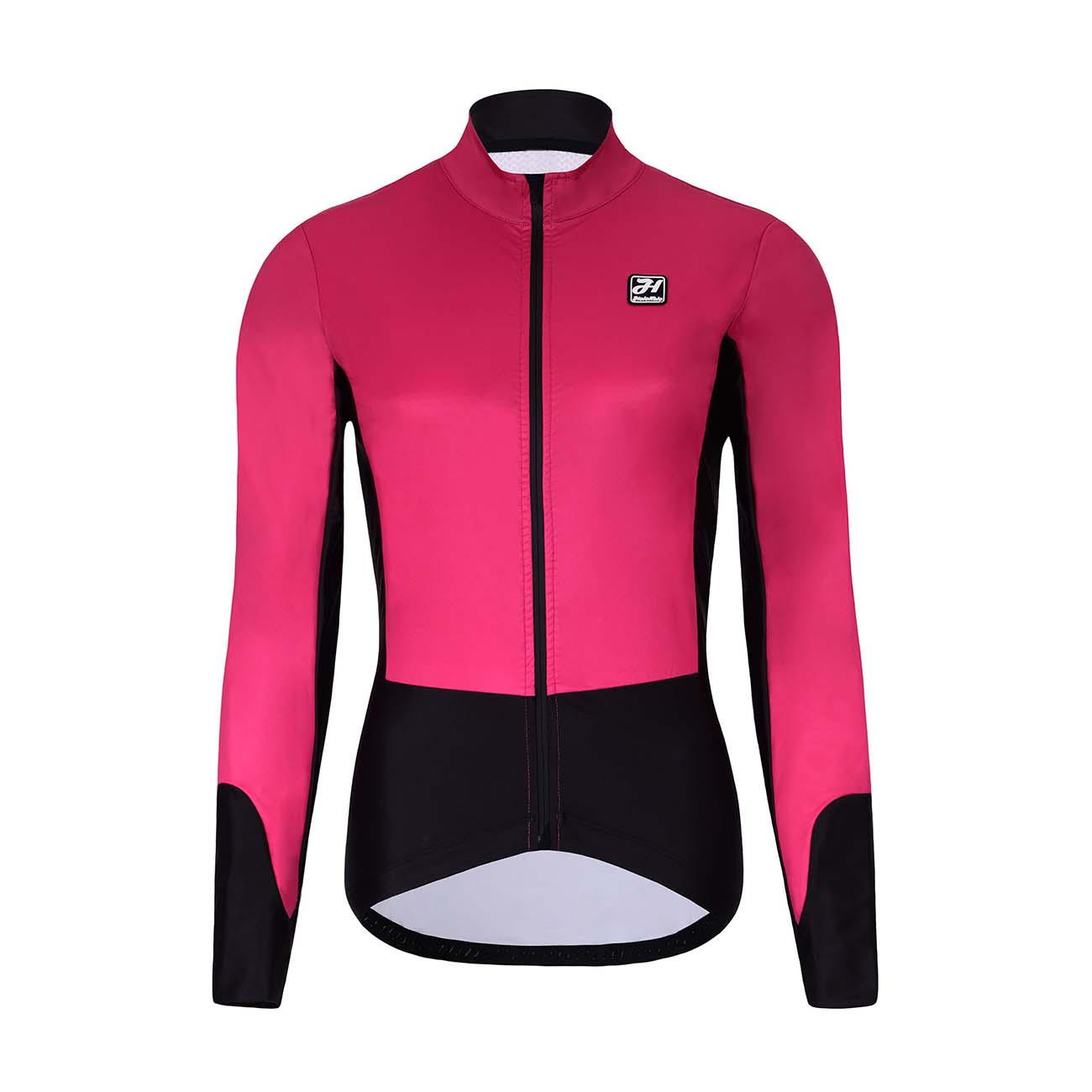 
                HOLOKOLO Cyklistická zateplená bunda - CLASSIC LADY - černá/růžová L
            