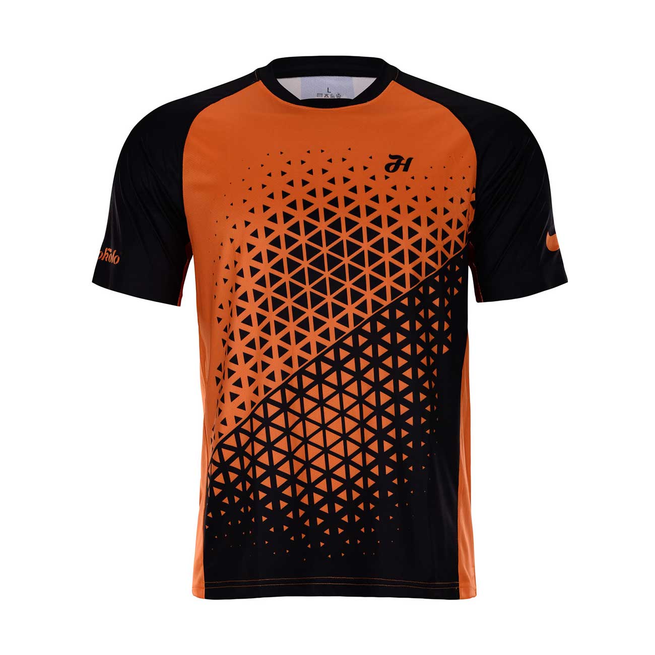 
                HOLOKOLO Cyklistický dres s krátkým rukávem - DUSK MTB - oranžová XS
            