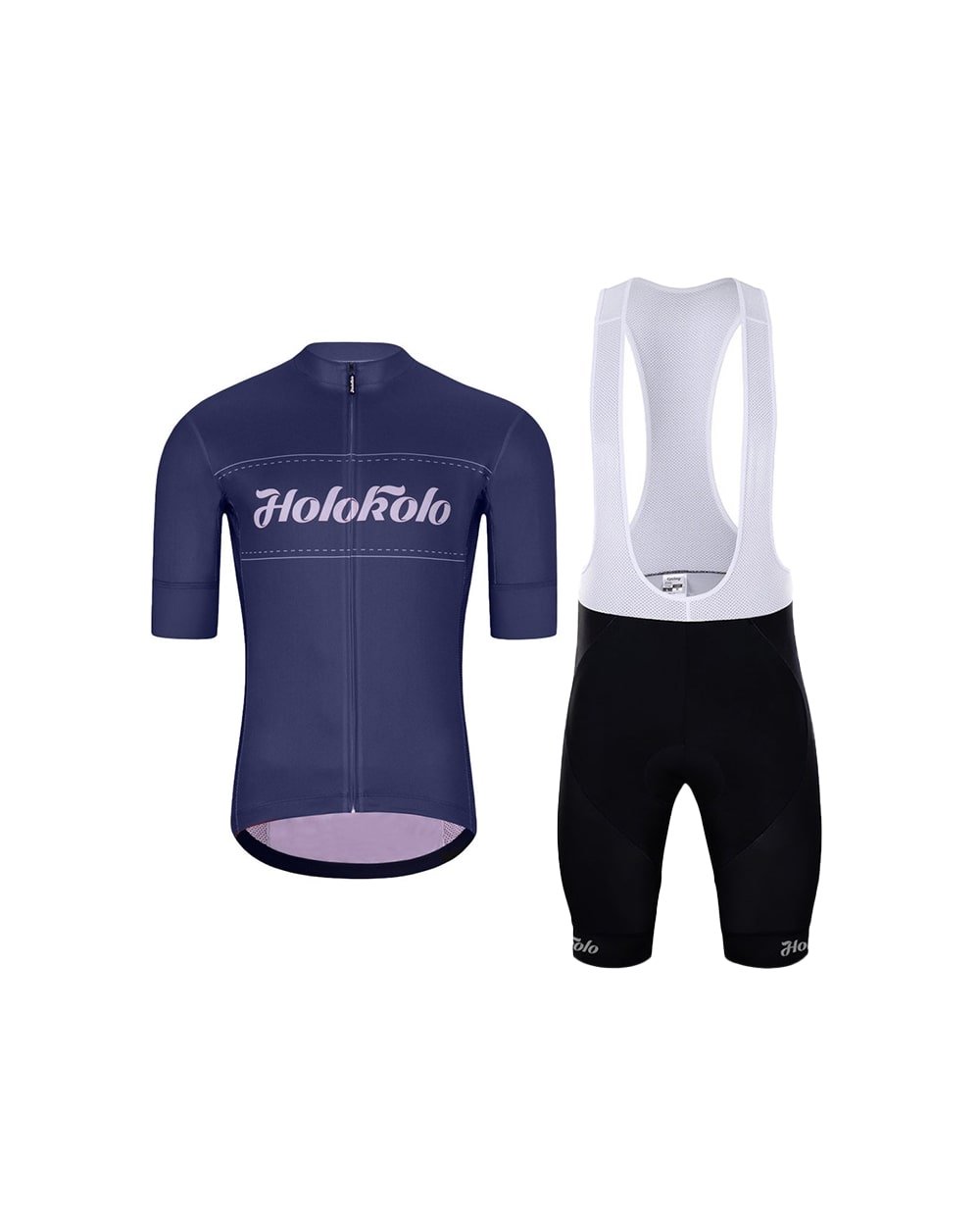 
                HOLOKOLO Cyklistický krátký dres a krátké kalhoty - GEAR UP  - černá/modrá
            