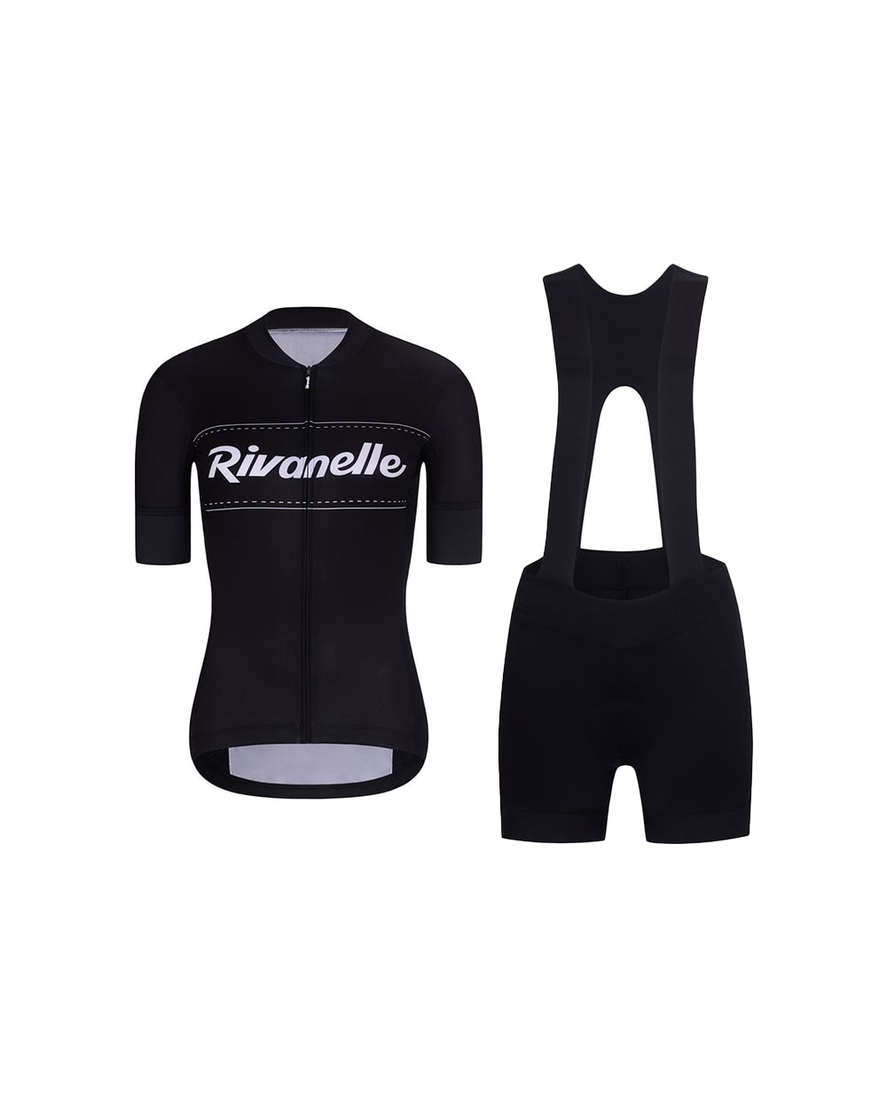 
                RIVANELLE BY HOLOKOLO Cyklistický krátký dres a krátké kalhoty - GEAR UP  - bílá/černá
            