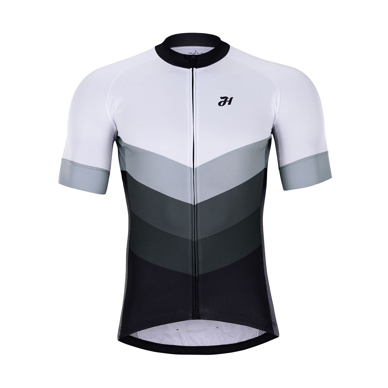 
                HOLOKOLO Cyklistický dres s krátkým rukávem - NEW NEUTRAL - černá/bílá 2XS
            