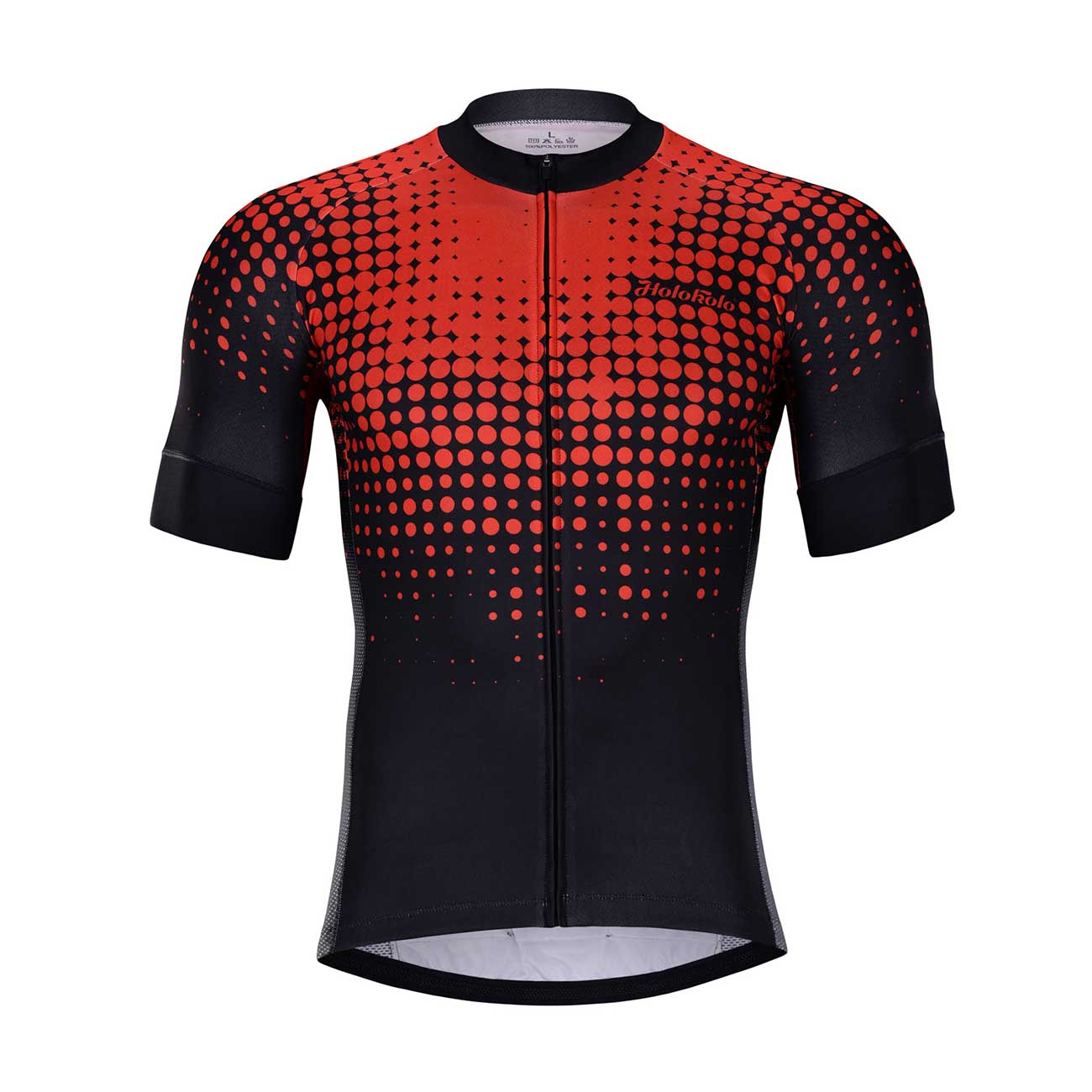 
                HOLOKOLO Cyklistický dres s krátkým rukávem - FROSTED - červená/černá
            