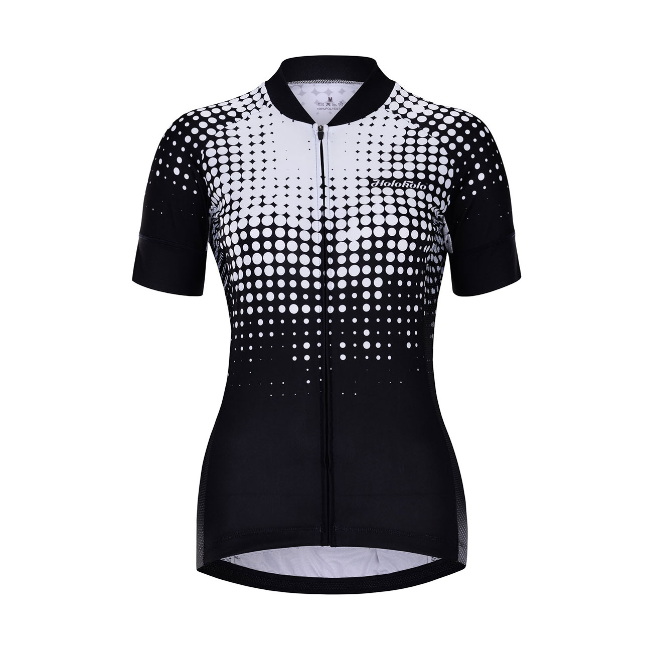 
                HOLOKOLO Cyklistický dres s krátkým rukávem - FROSTED LADY - bílá/černá
            
