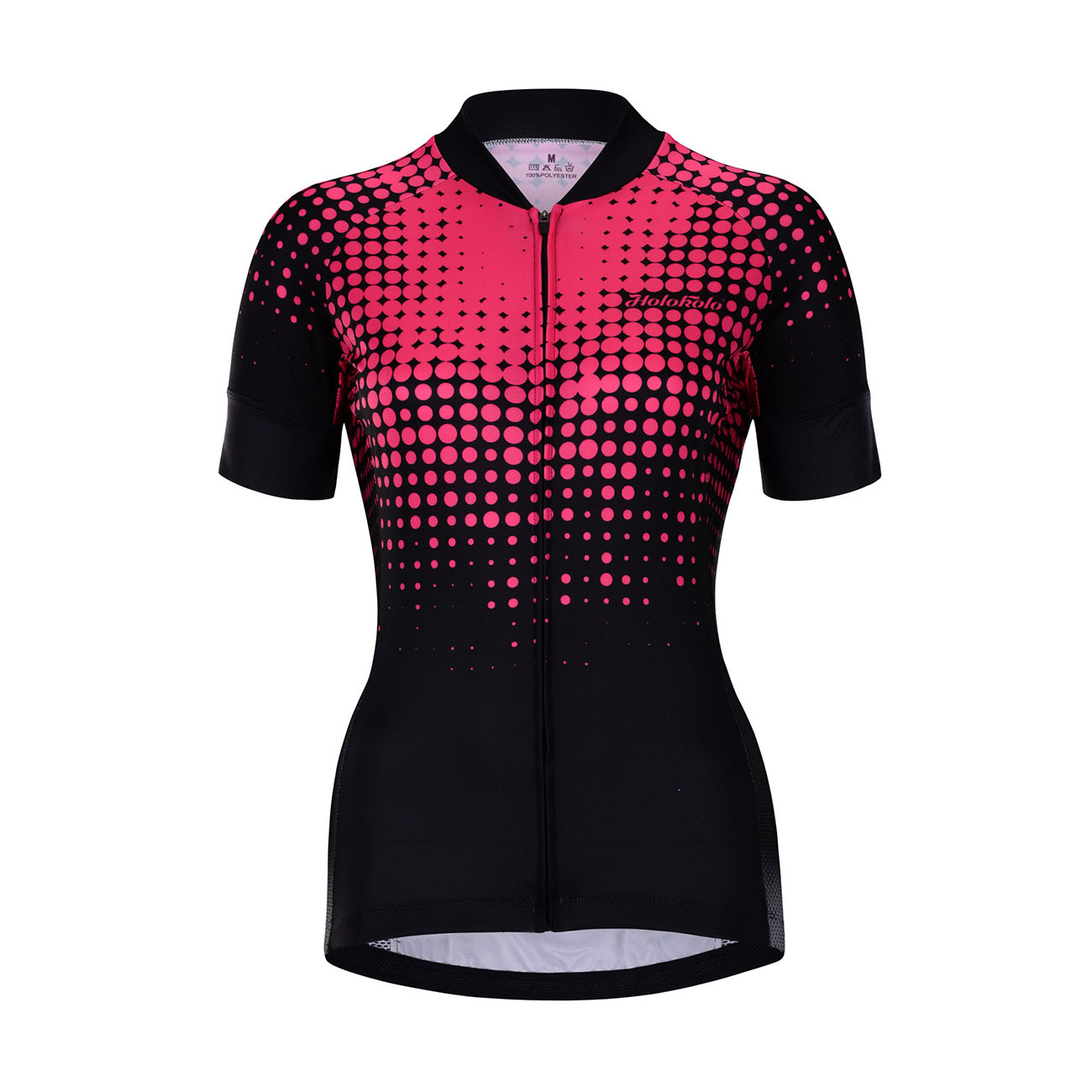 
                HOLOKOLO Cyklistický dres s krátkým rukávem - FROSTED LADY - růžová/černá XS
            