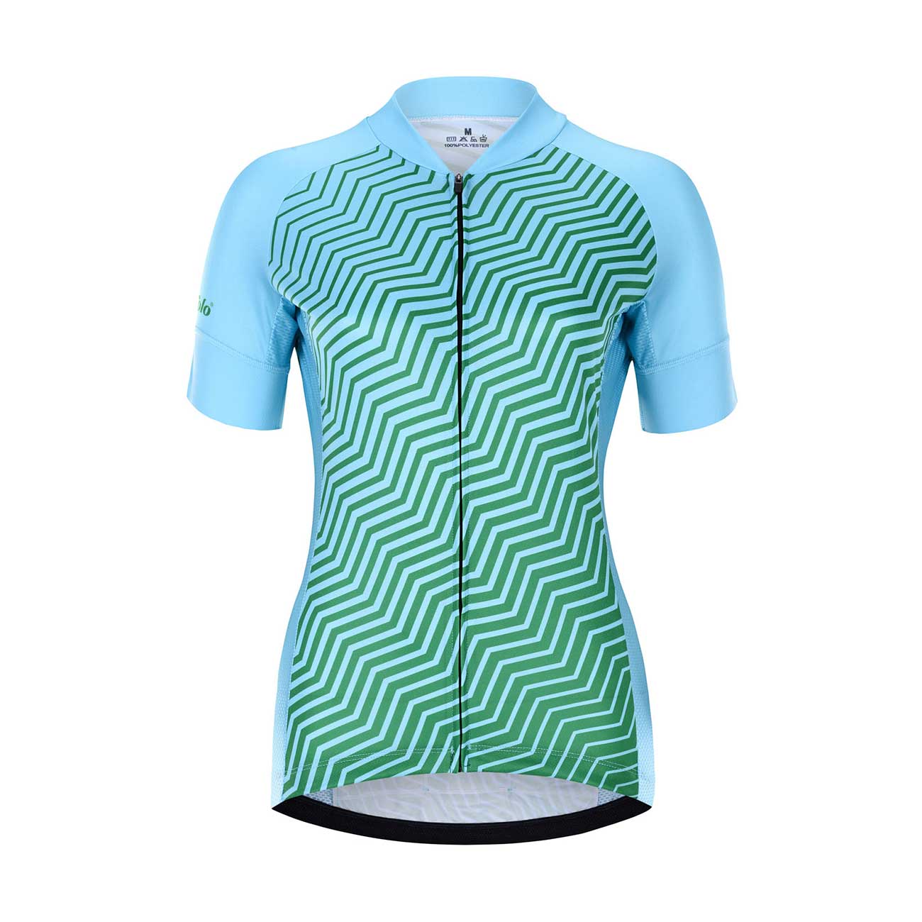 
                HOLOKOLO Cyklistický dres s krátkým rukávem - DAYBREAK LADY - modrá/zelená XS
            