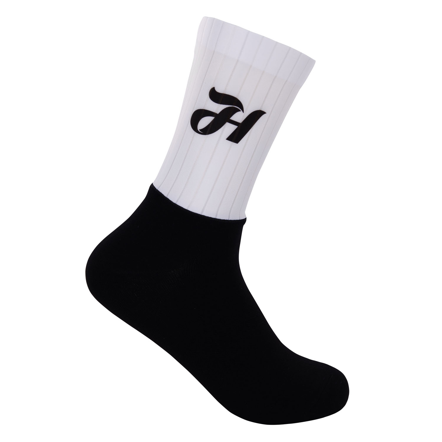 
                HOLOKOLO Cyklistické ponožky klasické - NEAT - bílá/černá S-M
            