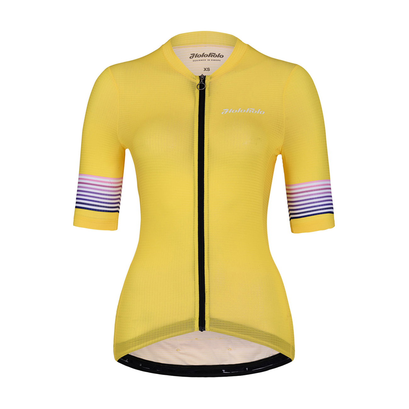 
                HOLOKOLO Cyklistický dres s krátkým rukávem - RAINBOW LADY - žlutá
            