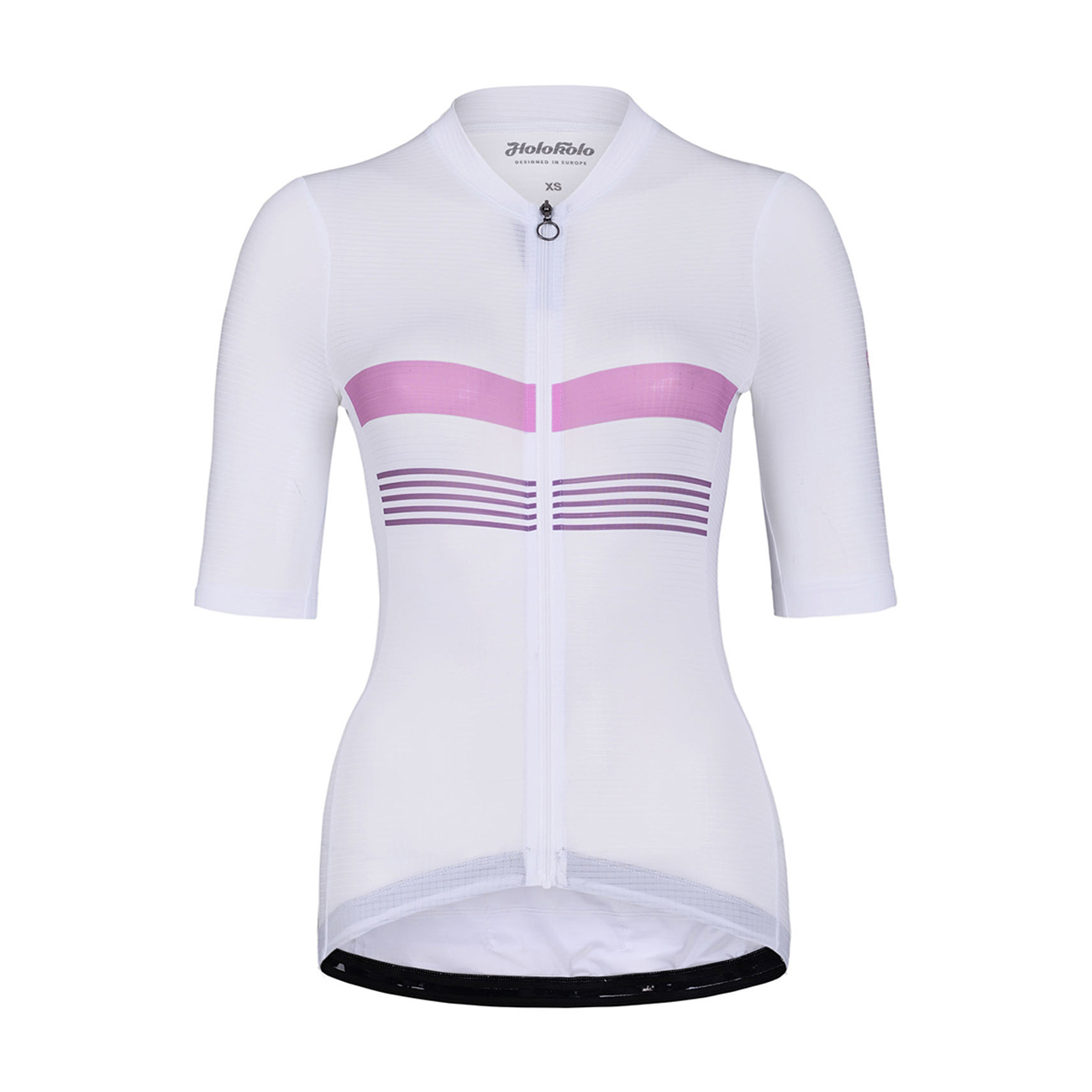 Levně HOLOKOLO Cyklistický dres s krátkým rukávem - SPORTY LADY - růžová/bílá XL