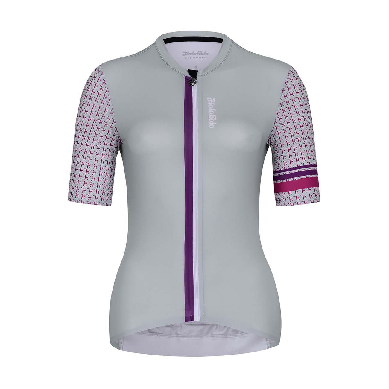 
                HOLOKOLO Cyklistický dres s krátkým rukávem - KIND ELITE LADY - šedá 2XL
            