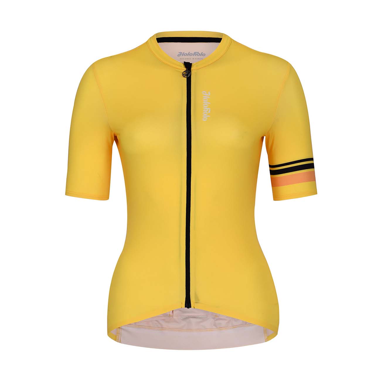 
                HOLOKOLO Cyklistický dres s krátkým rukávem - JOLLY ELITE LADY - žlutá XL
            