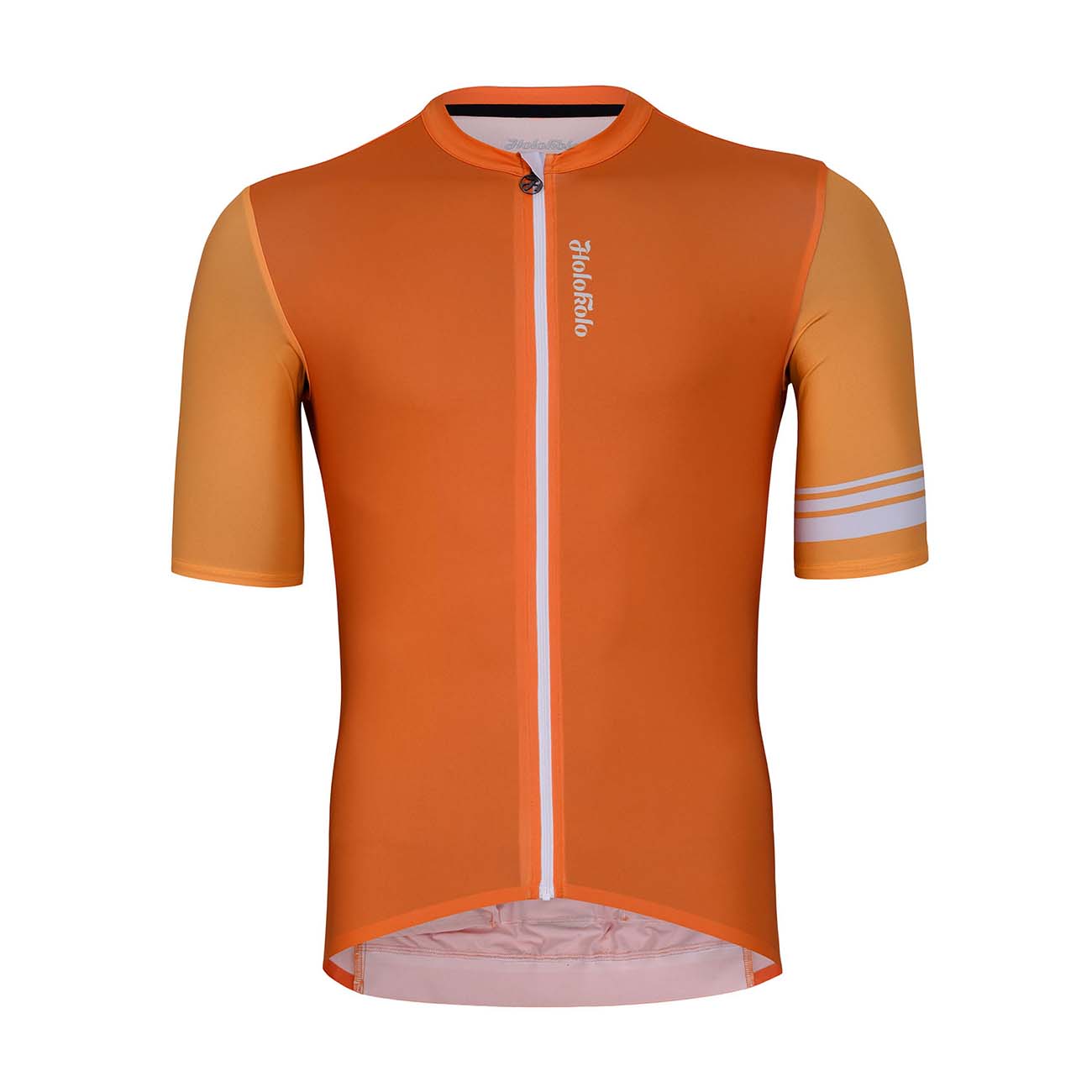 HOLOKOLO Cyklistický dres s krátkým rukávem - JUICY ELITE - oranžová