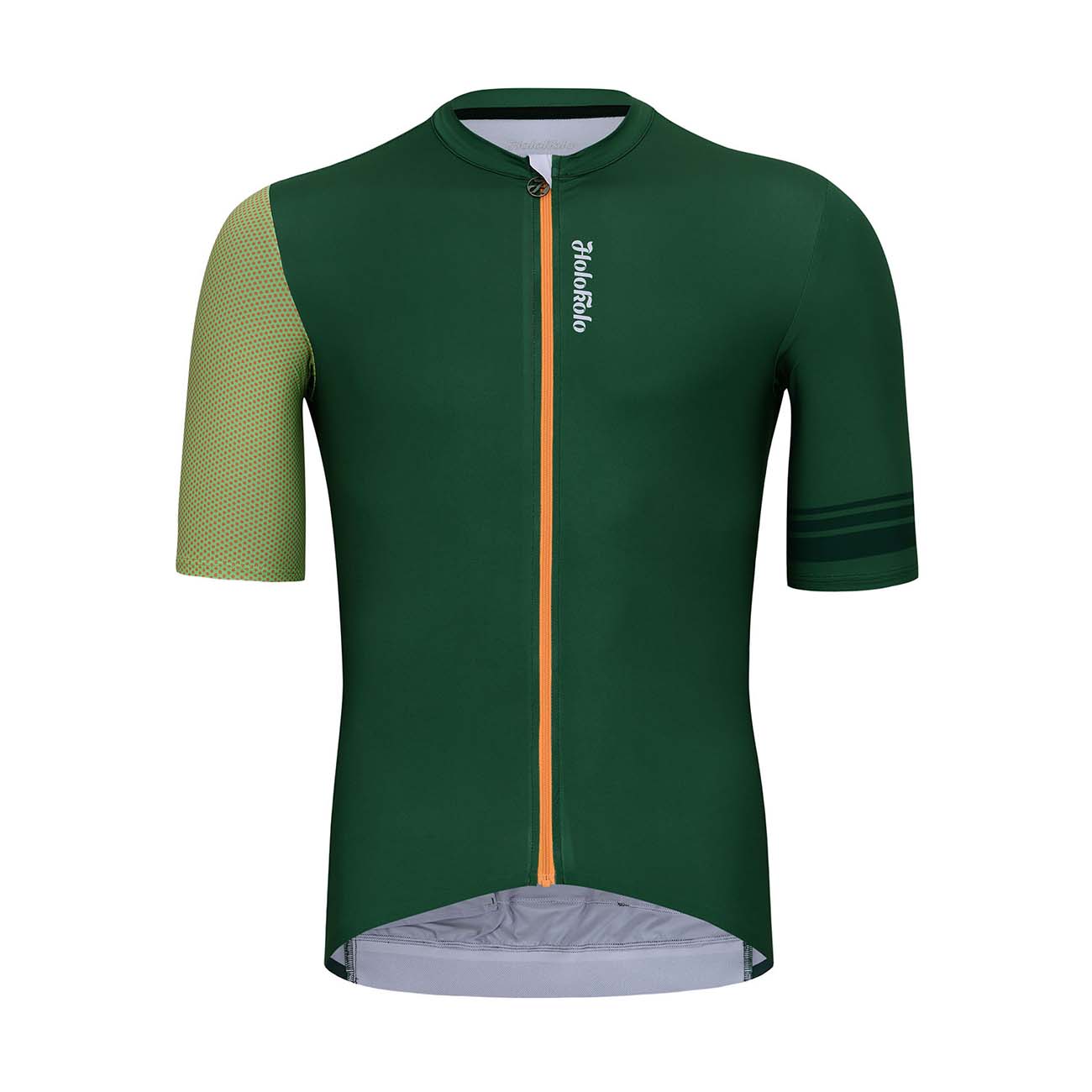 
                HOLOKOLO Cyklistický dres s krátkým rukávem - LUCKY ELITE - zelená M
            