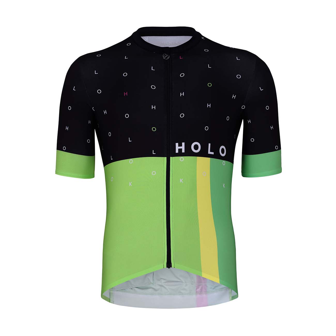 
                HOLOKOLO Cyklistický dres s krátkým rukávem - OPTIMISTIC ELITE - černá/zelená S
            