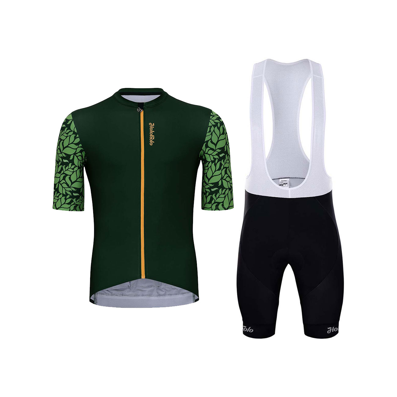 
                HOLOKOLO Cyklistický krátký dres a krátké kalhoty - CONSCIOUS ELITE - zelená/černá
            