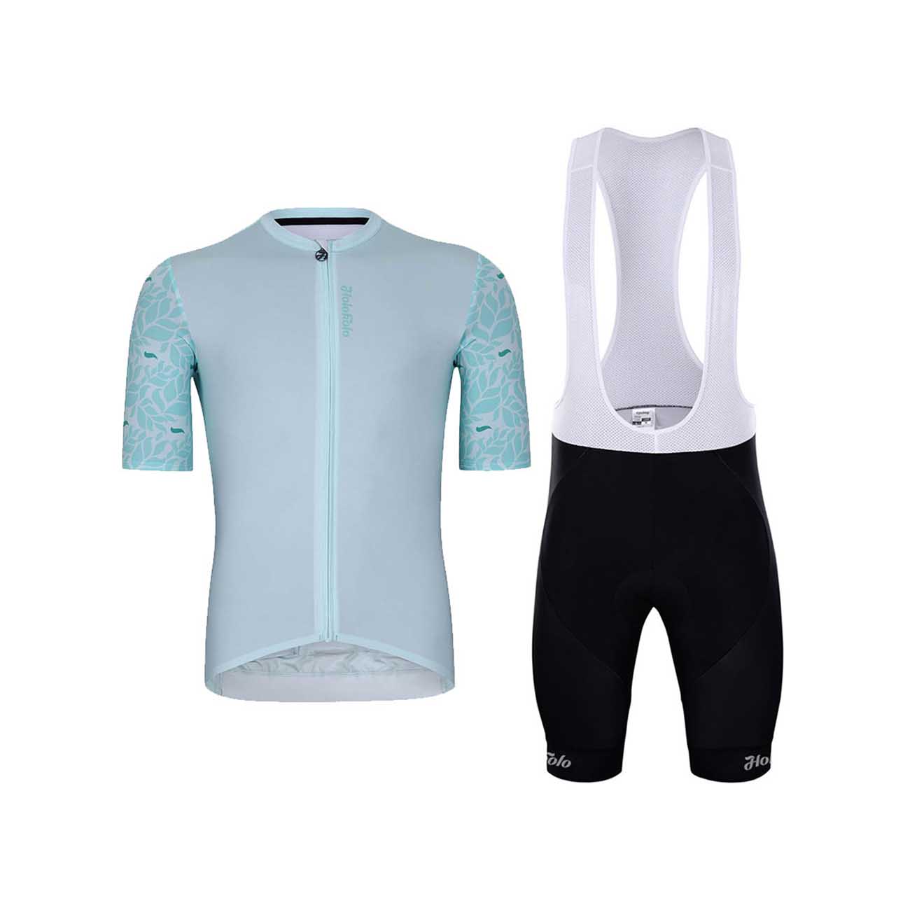 
                HOLOKOLO Cyklistický krátký dres a krátké kalhoty - DELICATE ELITE - světle modrá/černá
            