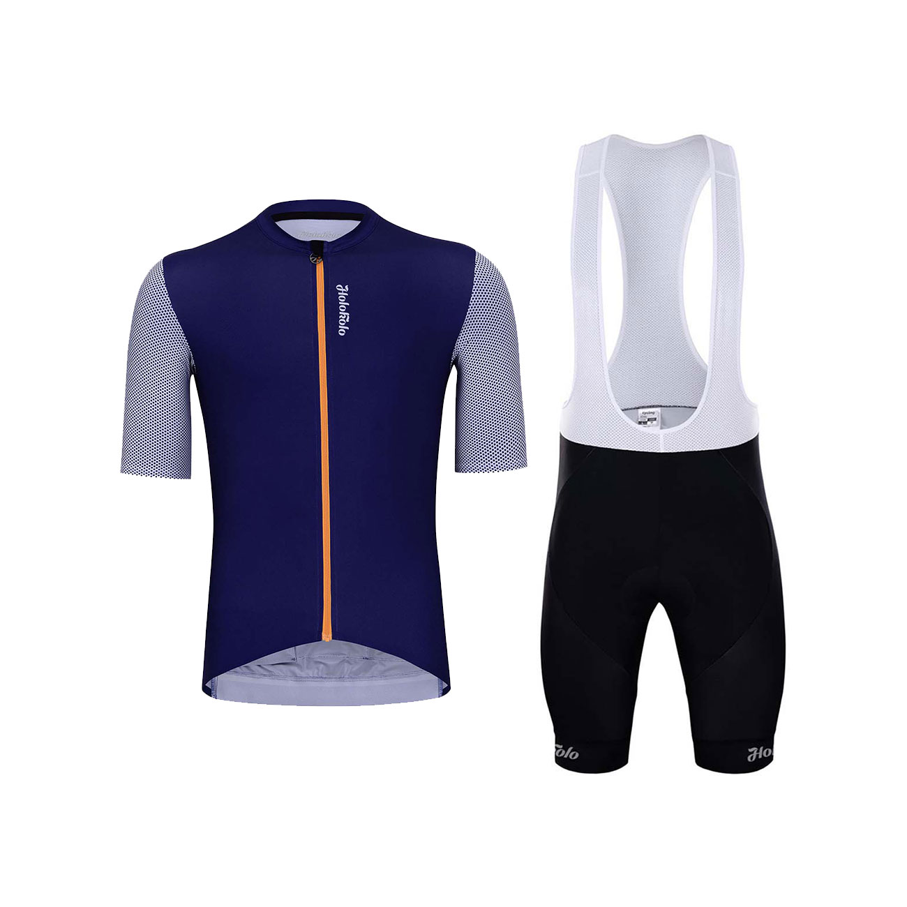 
                HOLOKOLO Cyklistický krátký dres a krátké kalhoty - GLAD ELITE - černá/modrá
            