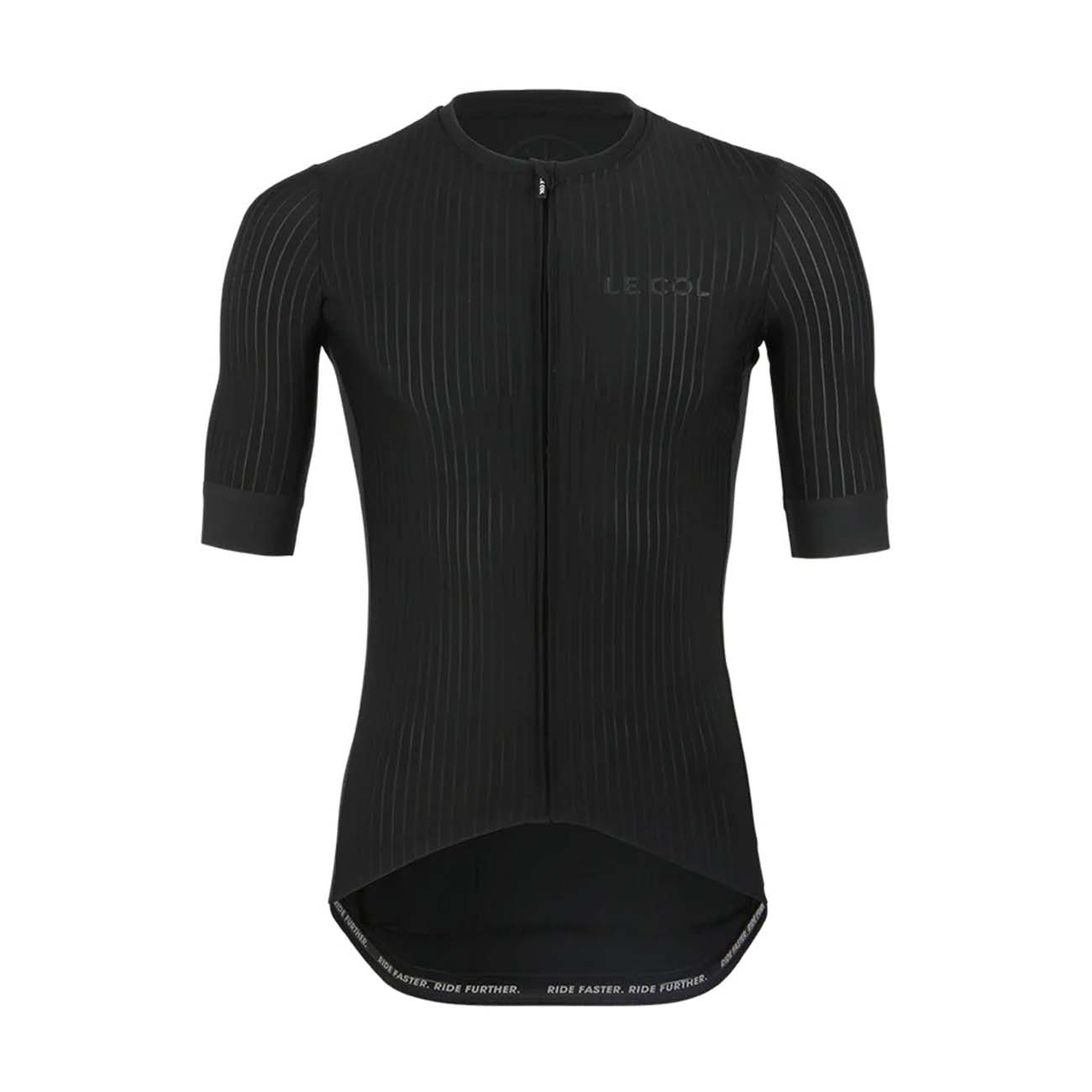 
                LE COL Cyklistický dres s krátkým rukávem - PRO AERO - černá L
            