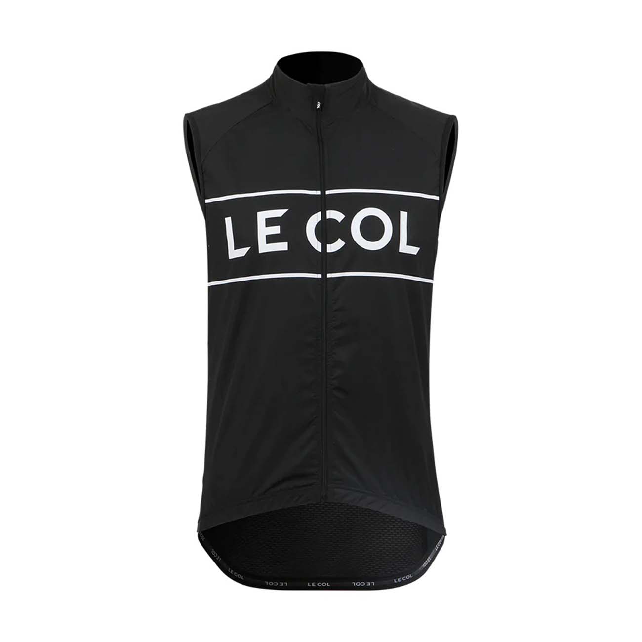 
                LE COL Cyklistická vesta - SPORT LOGO GILET - bílá/černá 2XL
            