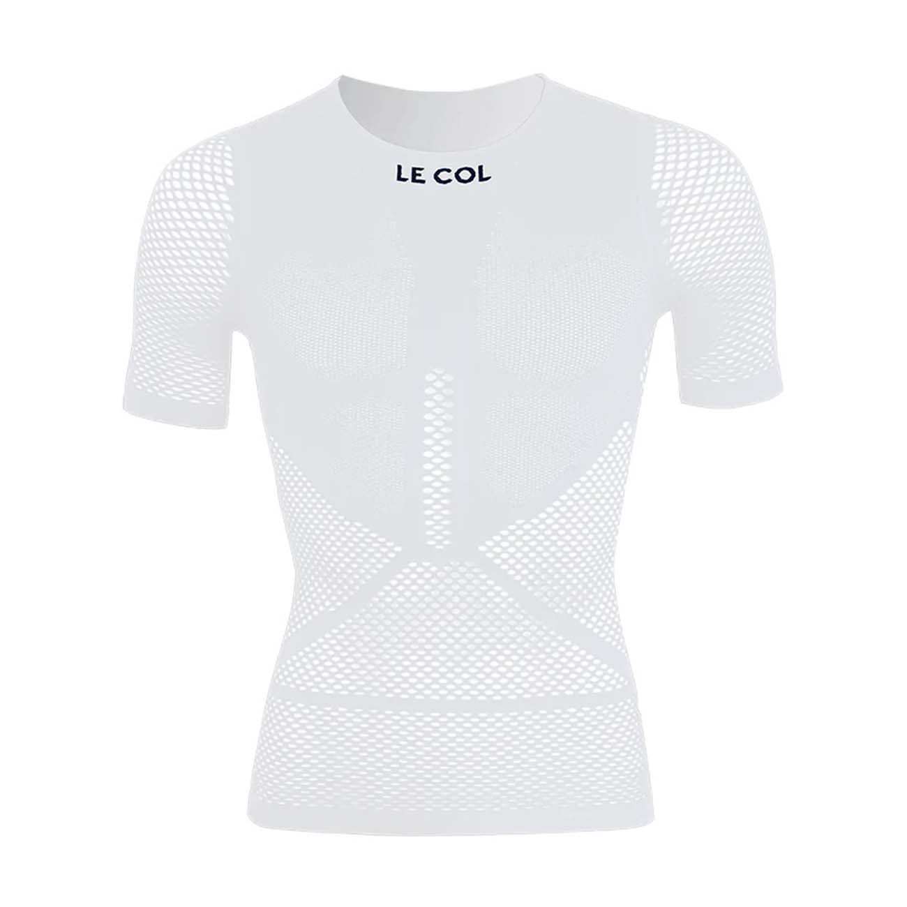LE COL Cyklistické triko s krátkým rukávem - PRO MESH - bílá 2XL